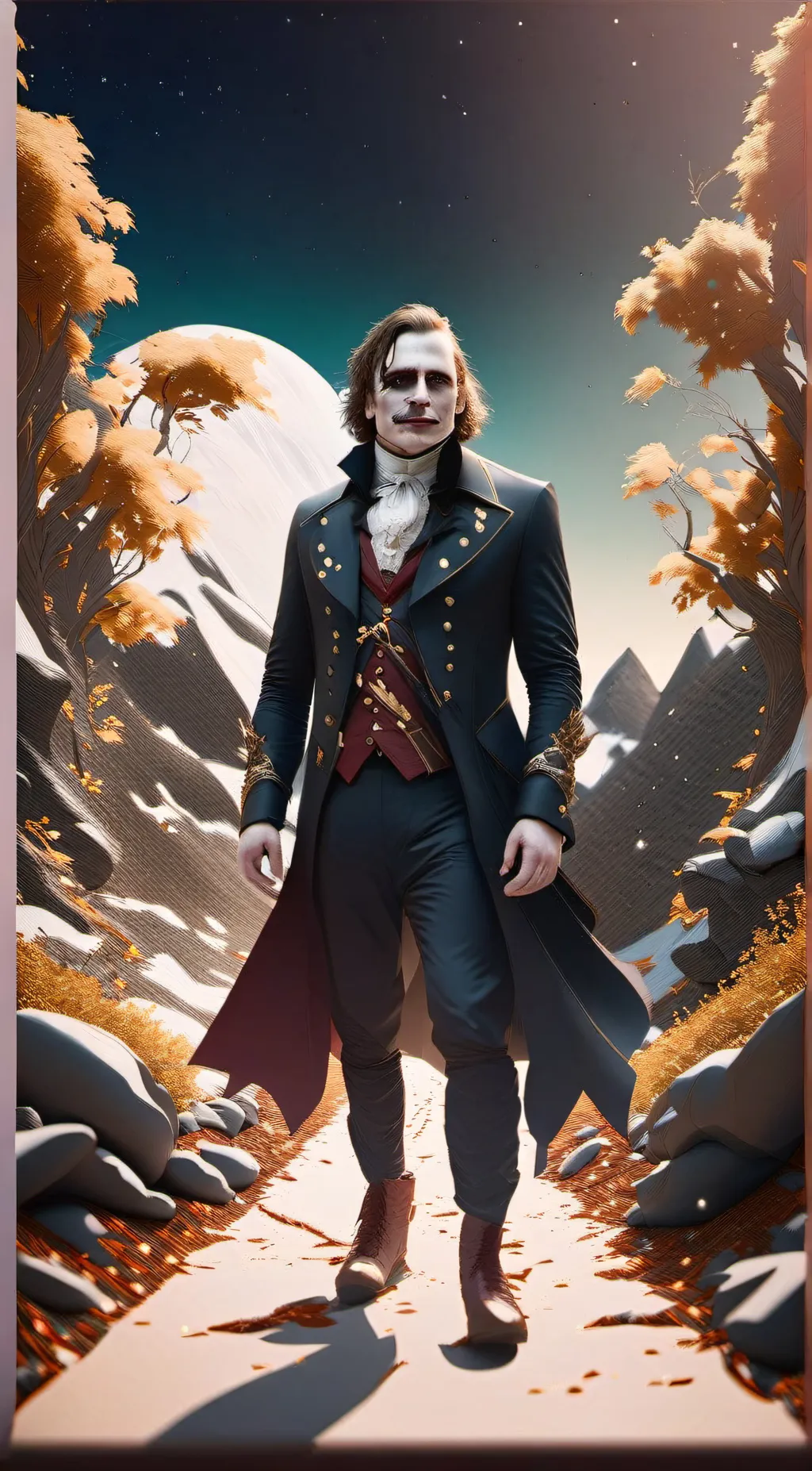 ai character: The Joker  background