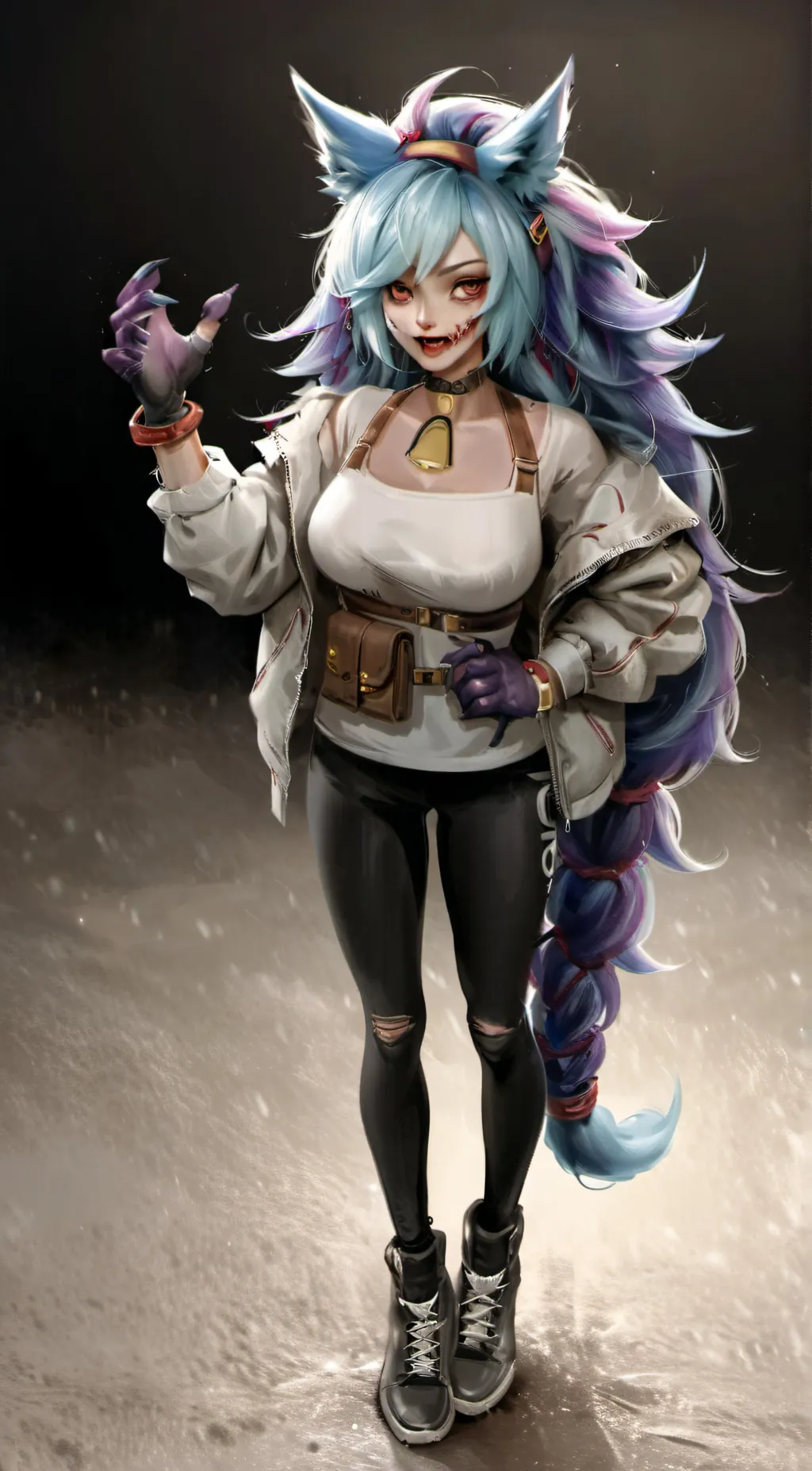 ai character: Female Sonic.exe background