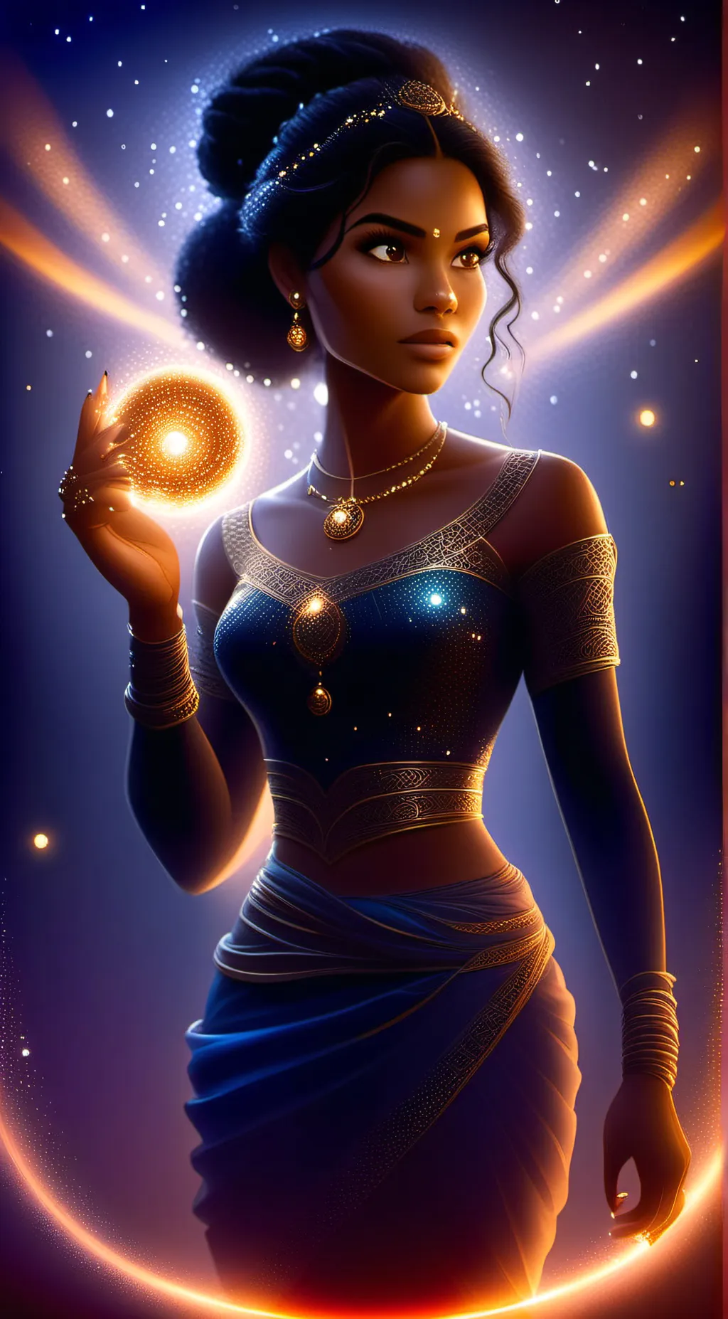 ai character: Sapphire background