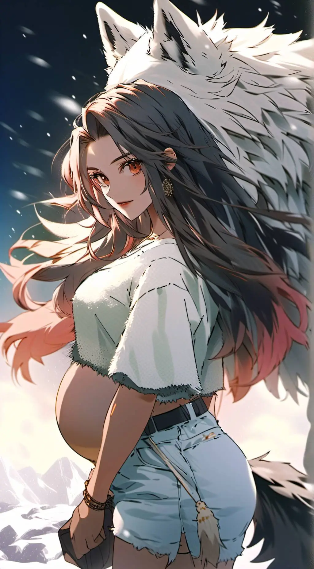 ai character: Crystal  background