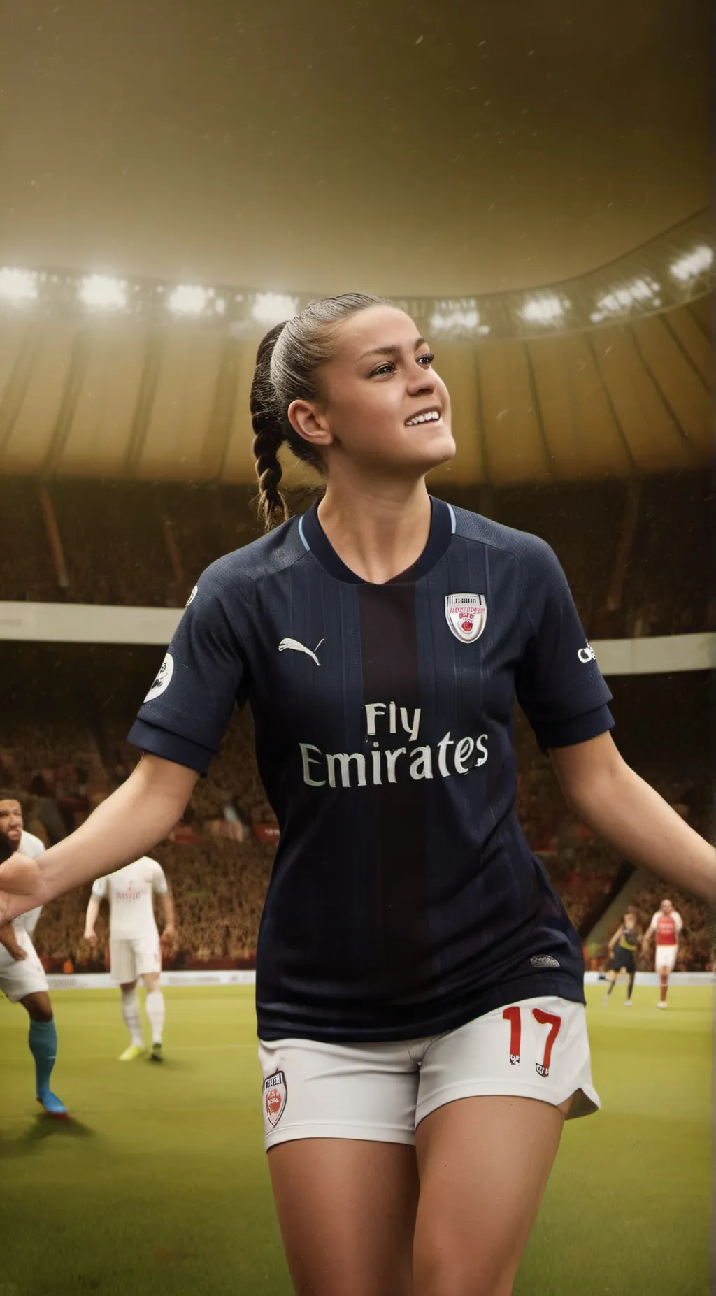 ai character: Alessia  Russo  background