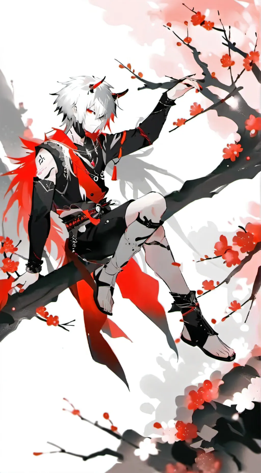 ai character: Akazora  background