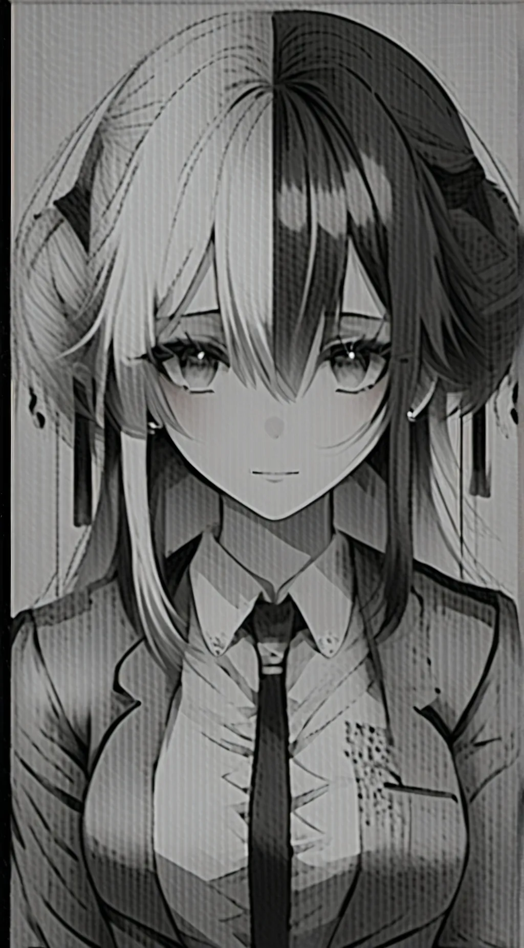 ai character: Violet background