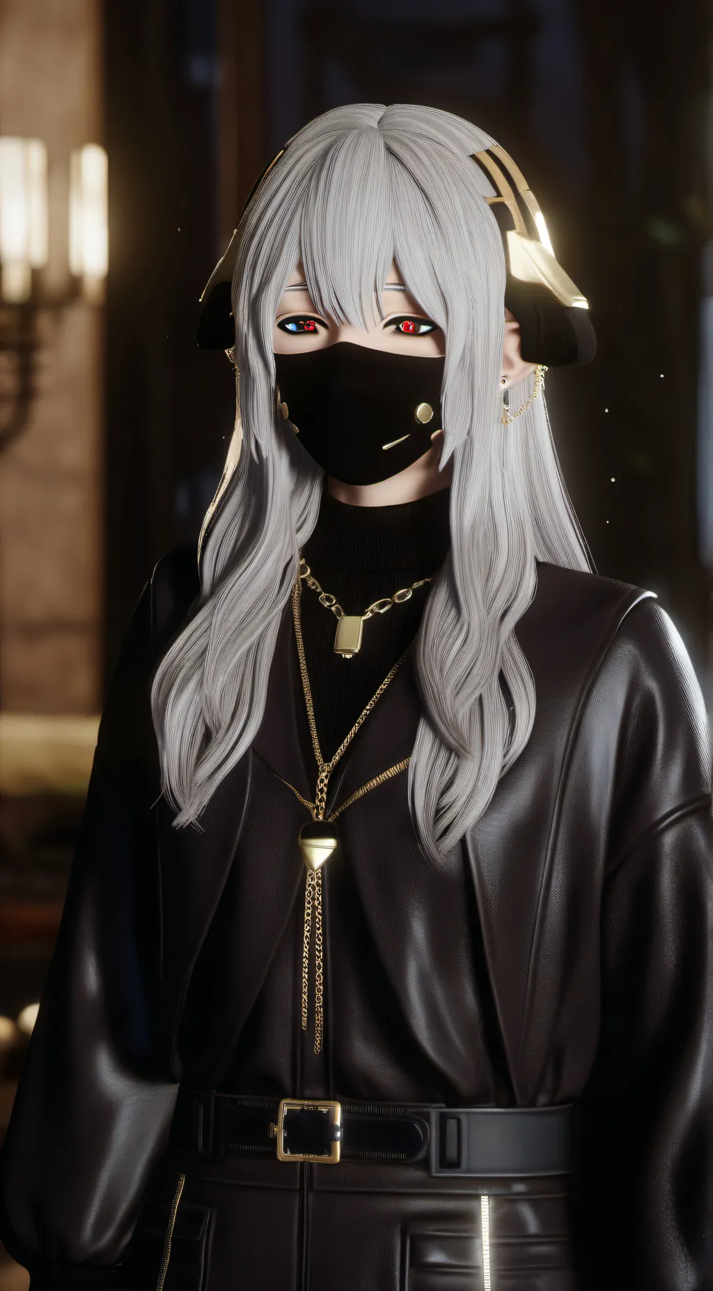 ai character: shadow background