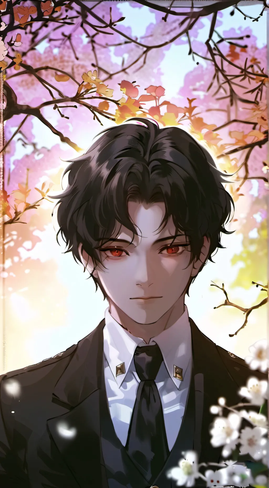 ai character: kokushibo&yoriichi background