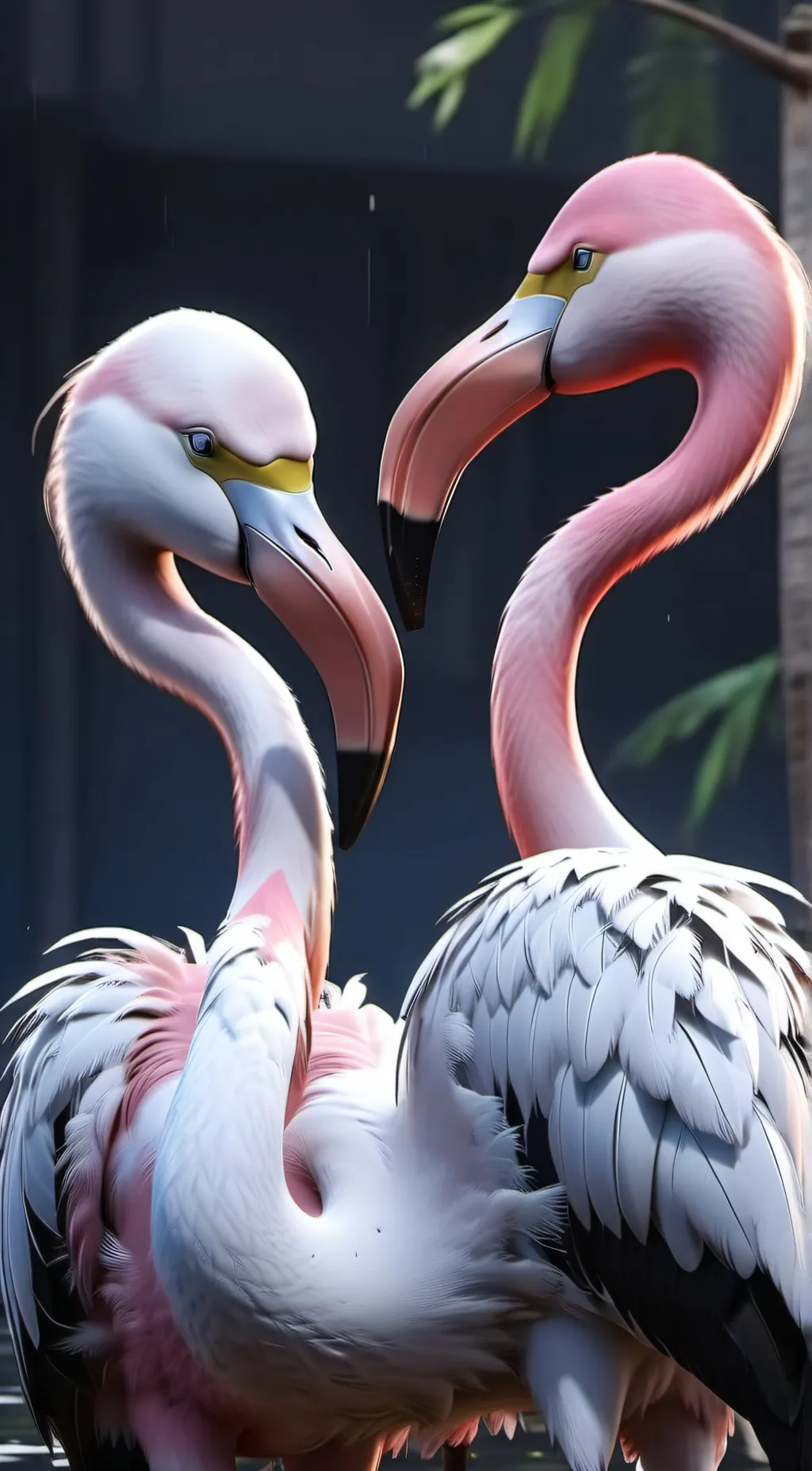 ai character: strawberry flaming background