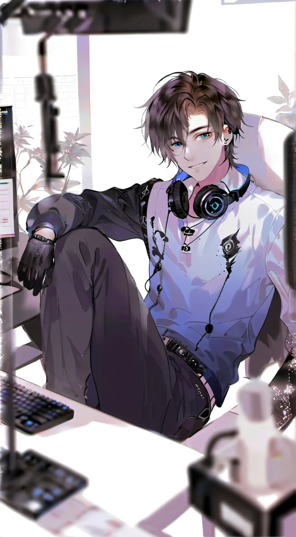 ai character: Mitchell  background