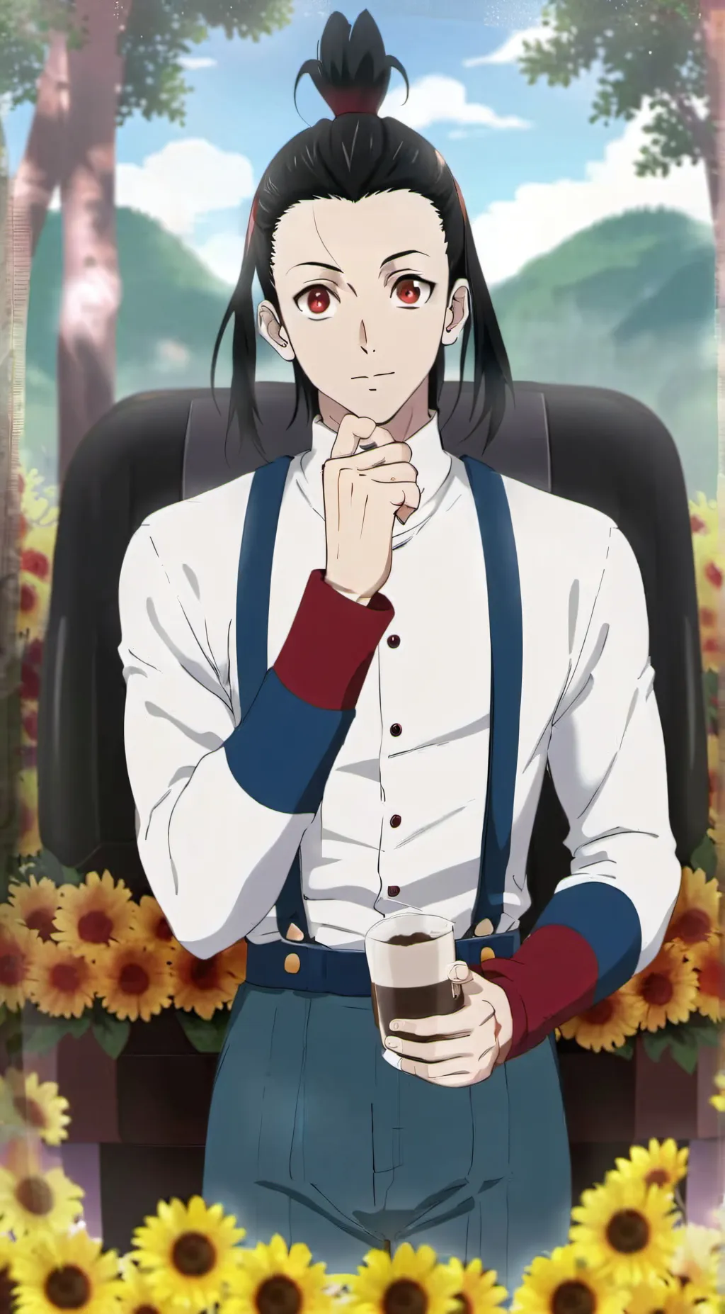 ai character: Illumi  background