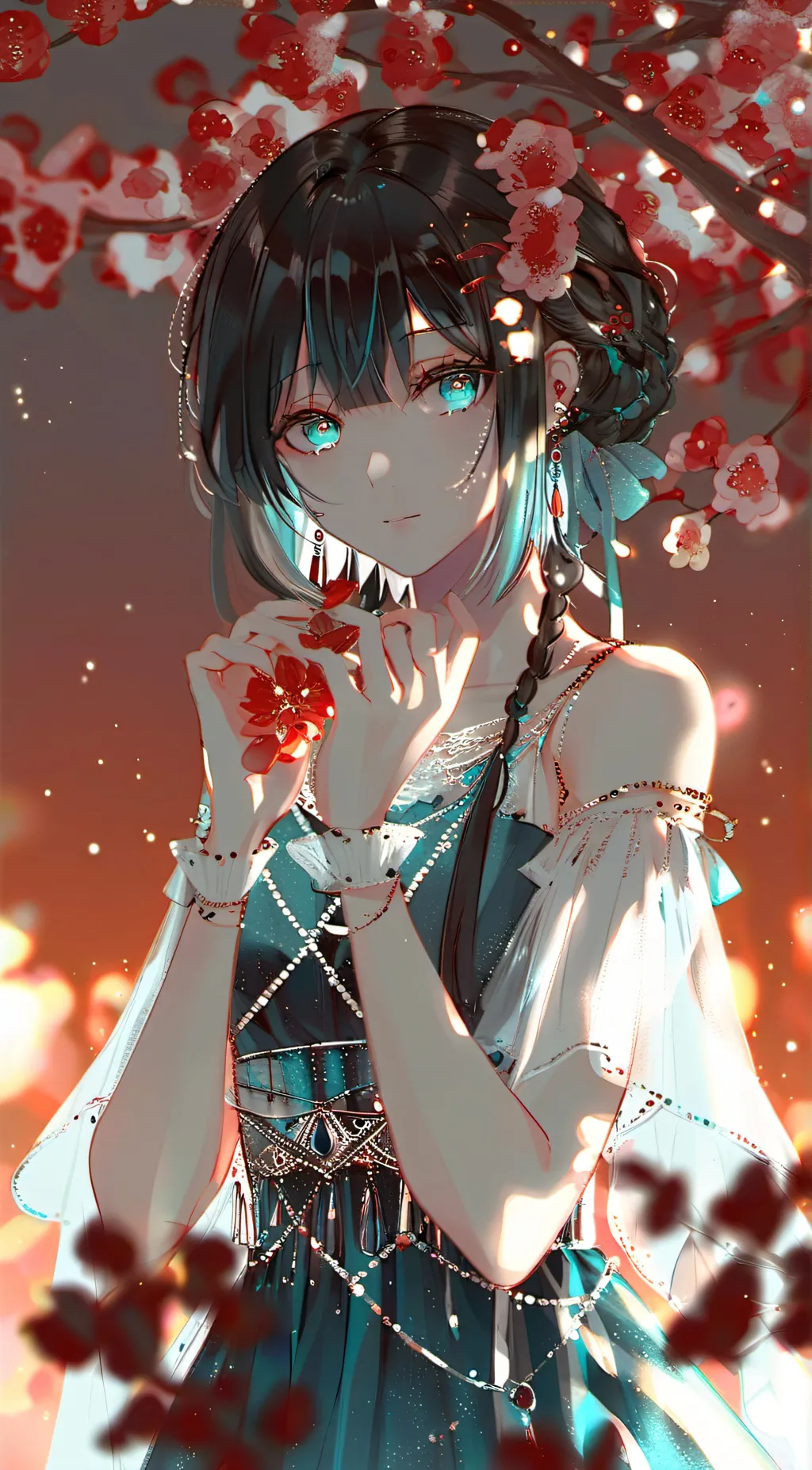 ai character: Rose background