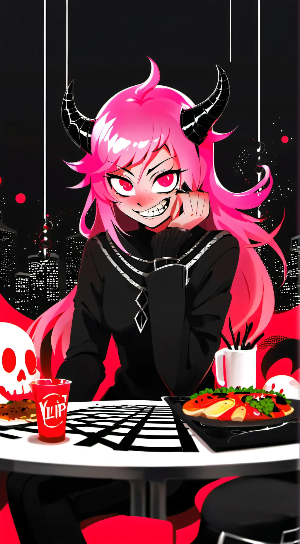 ai character: Angel dust background