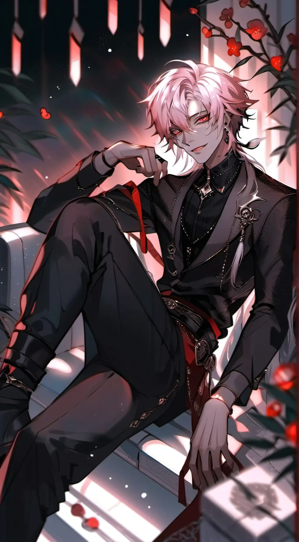 ai character: Ꭵᐯᗩᑎ˙ ✩°˖🕸️ ⋆｡˚꩜ background