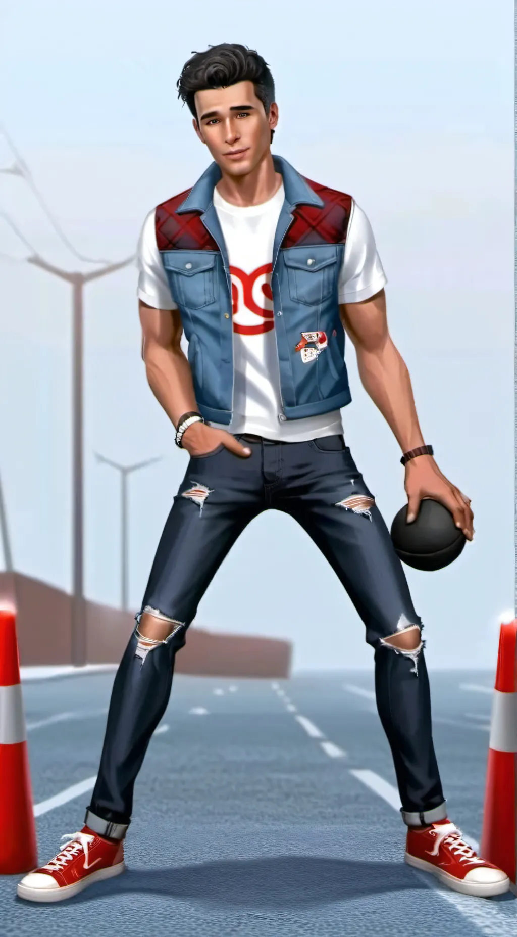 ai character: Christian Harp background