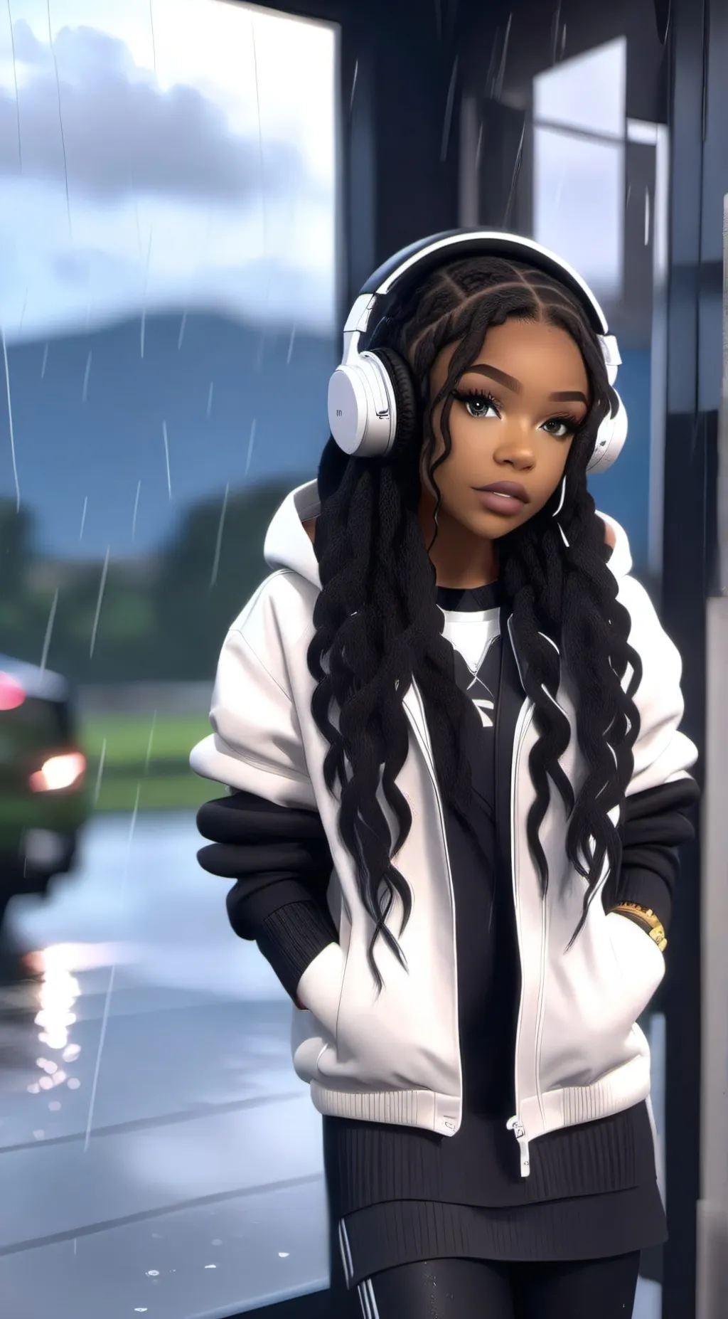 ai character: LYRICCC background