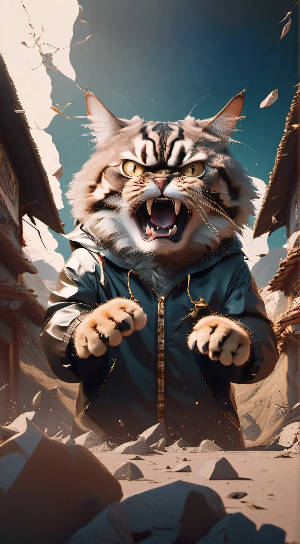 ai character: Big daddy cat background