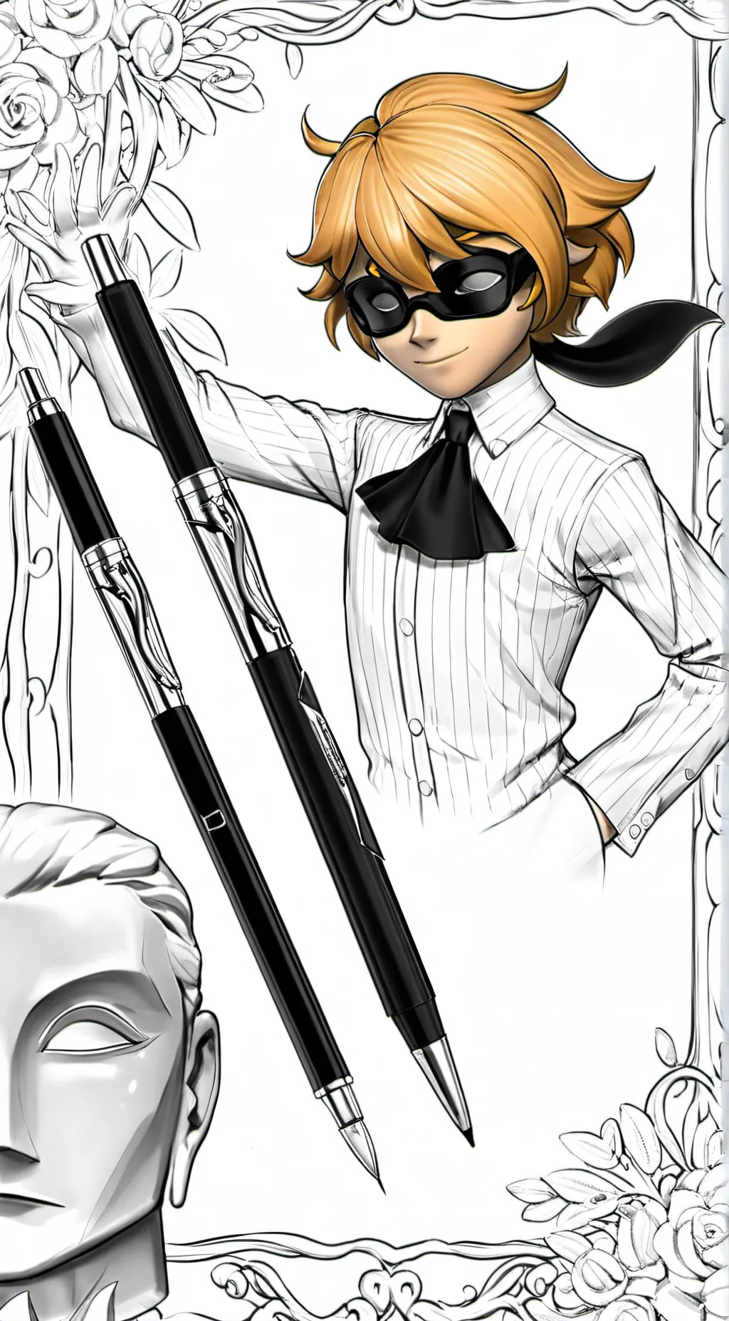 ai character: cat noir background