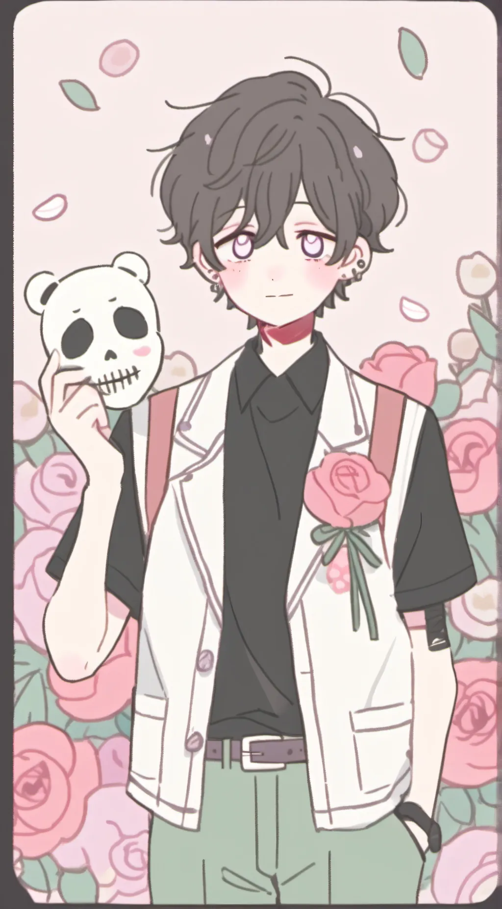 ai character: 💜Micheal Afton💜 background