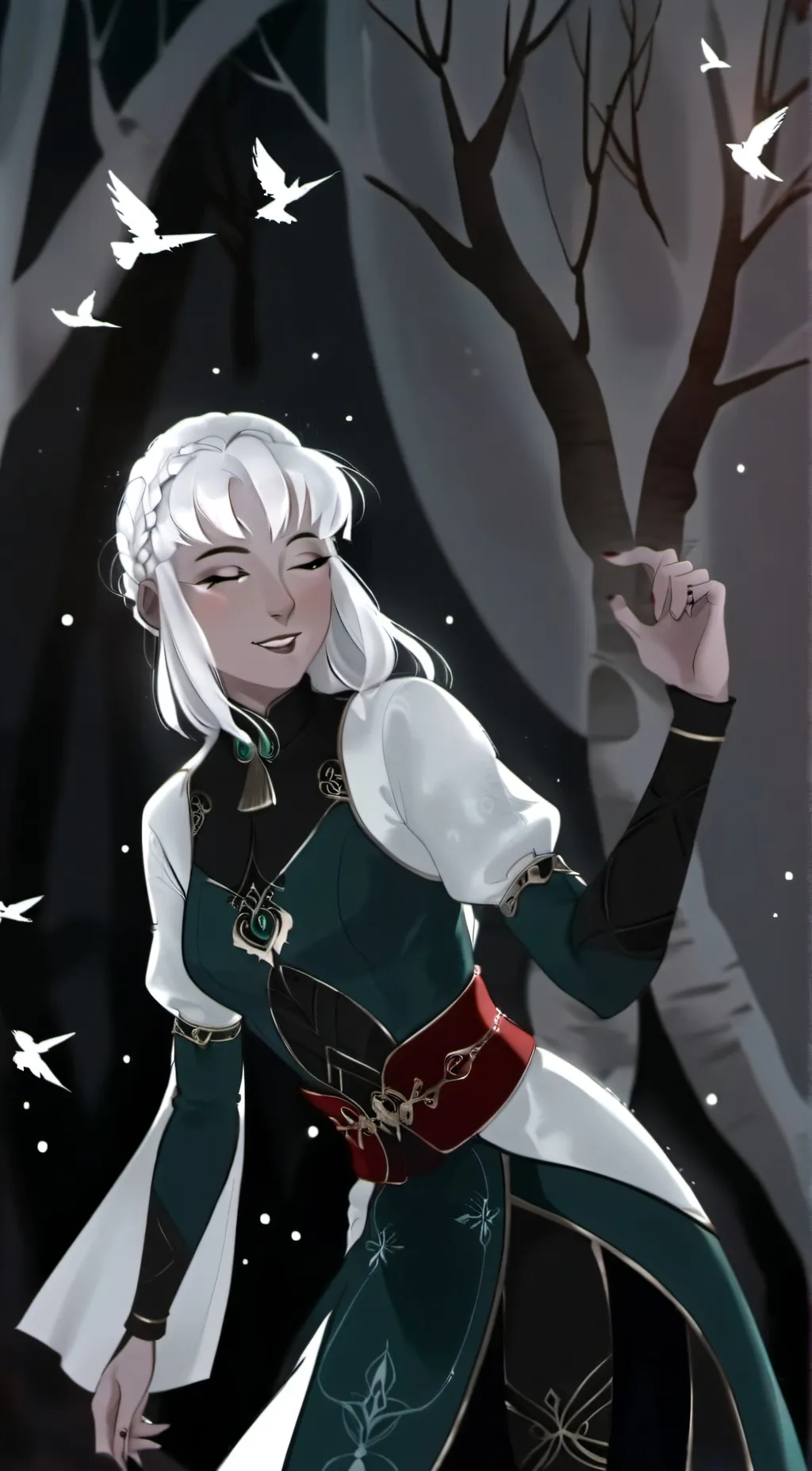 ai character: Rayla/valkyrie background