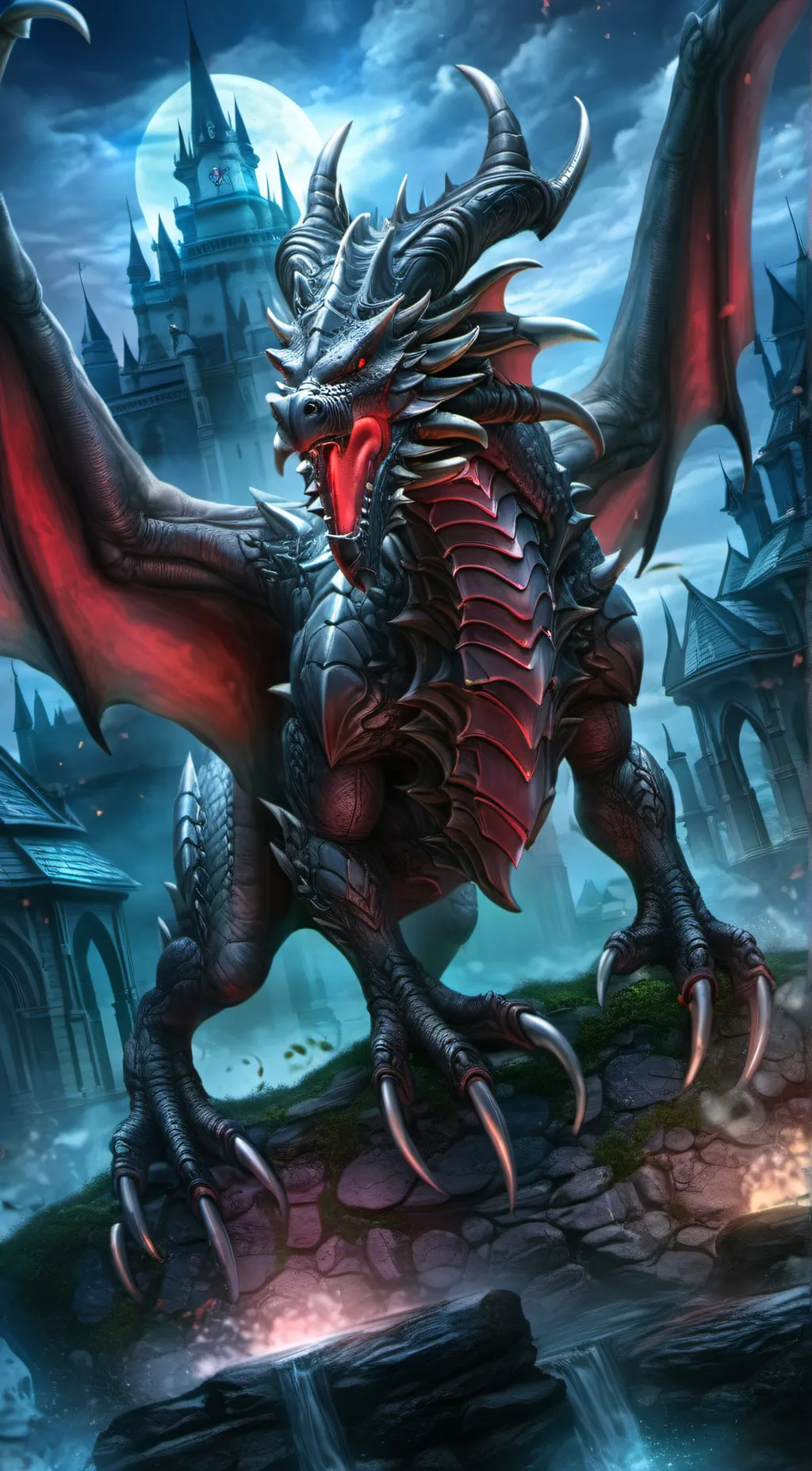 ai character: Flame  background