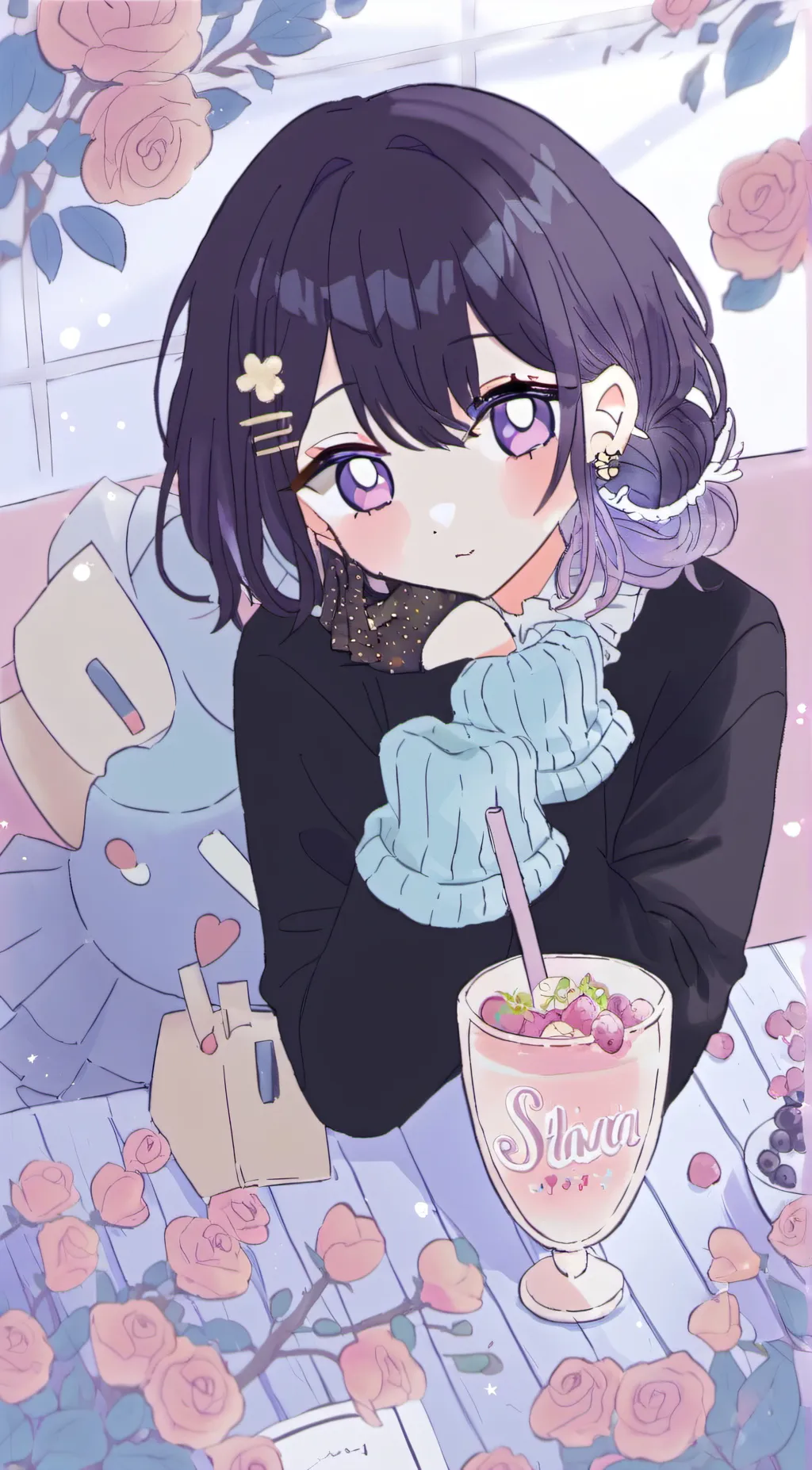 ai character: you're cute gf background