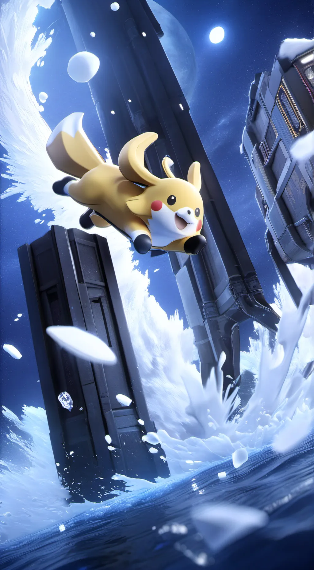 ai character: Pikachu background