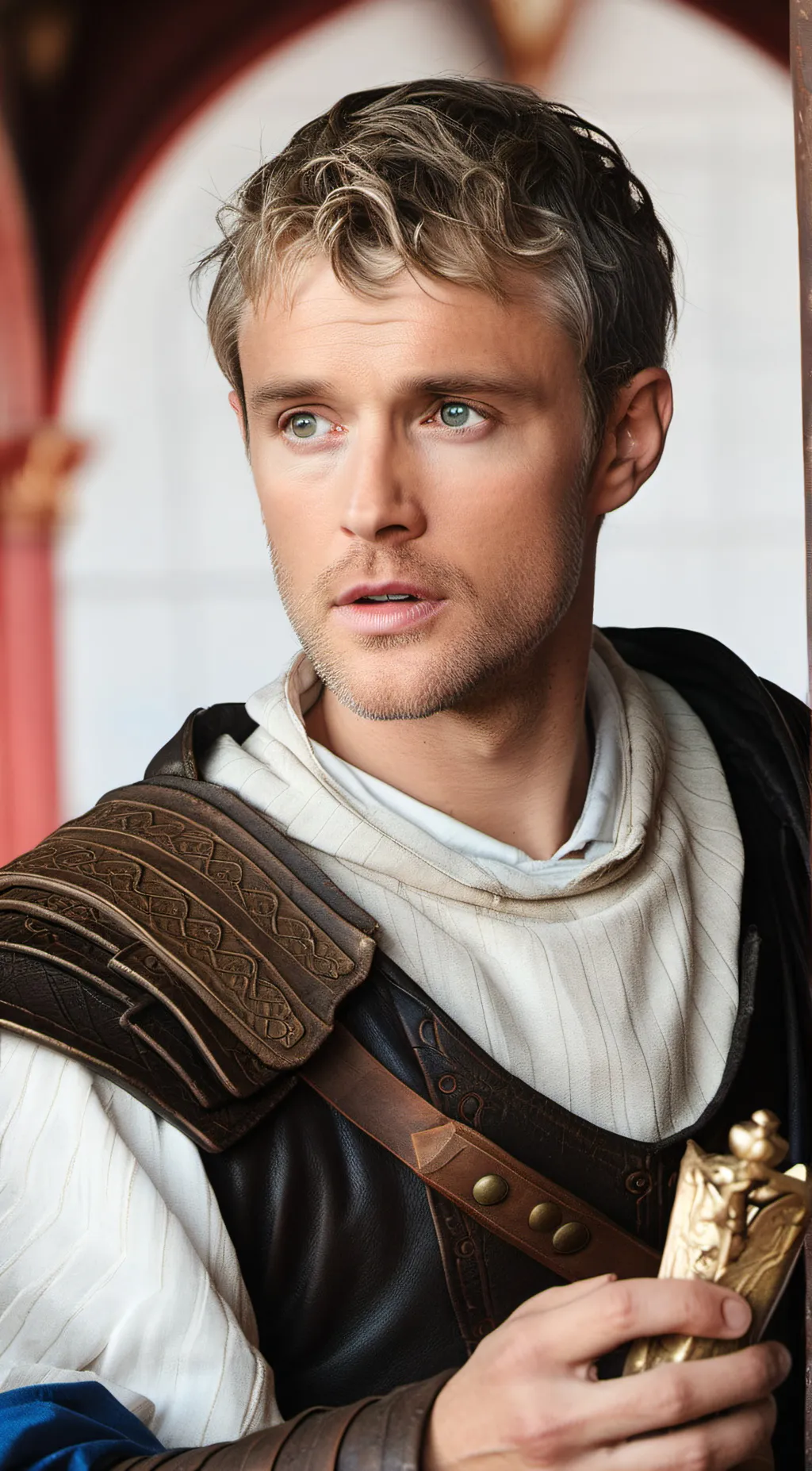 ai character: Arthur pendragon  background