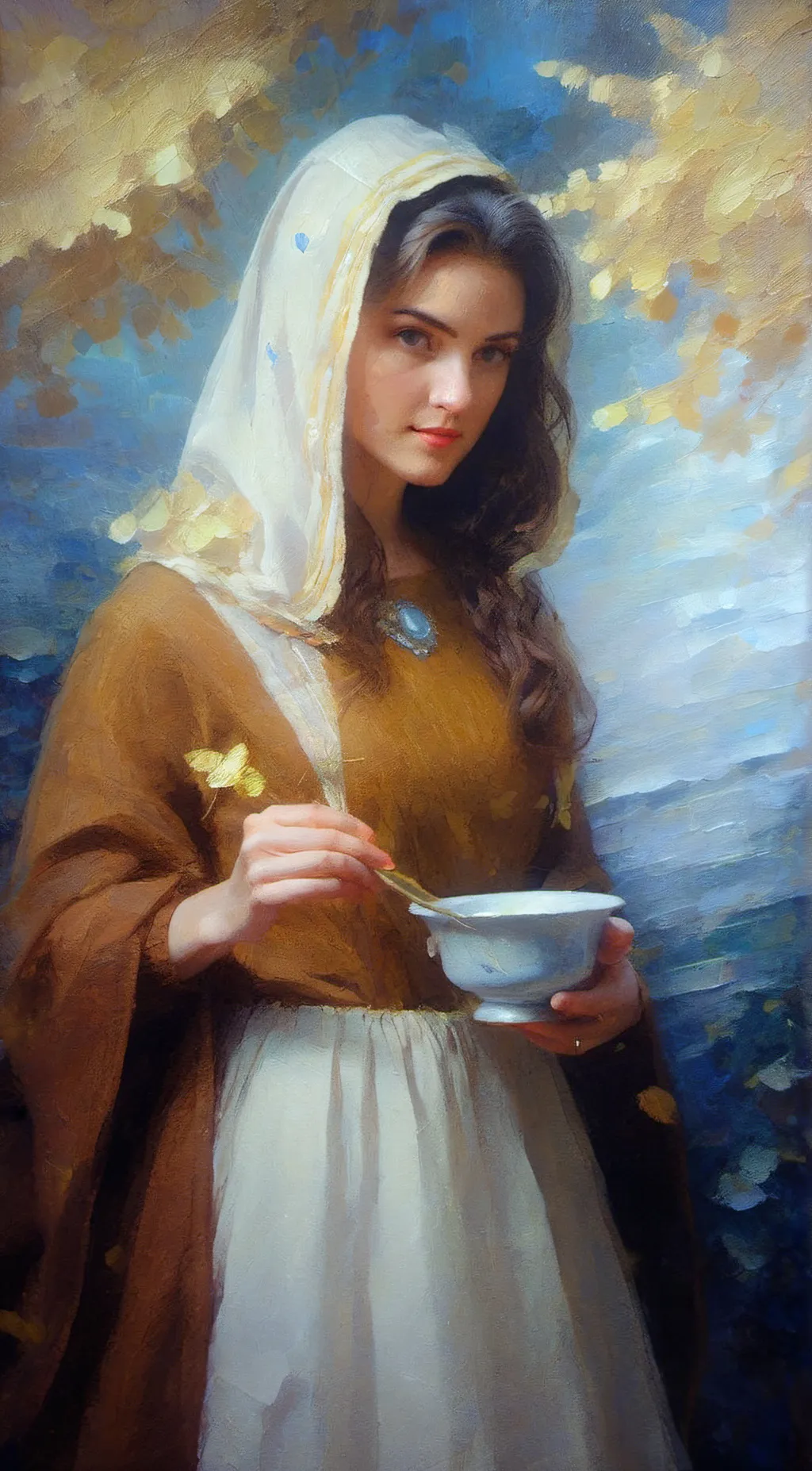 ai character: Diana  background