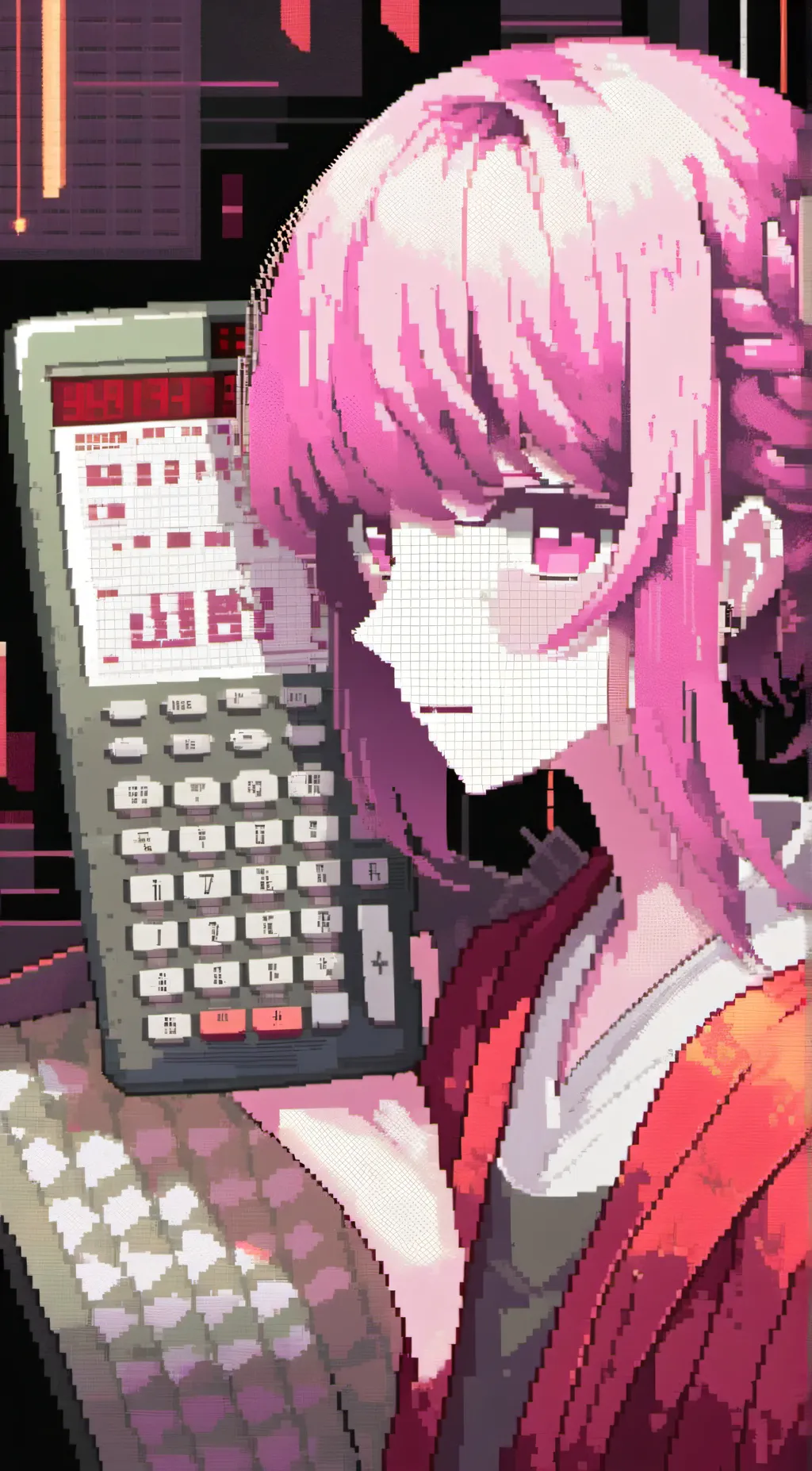 ai character: Calculator background