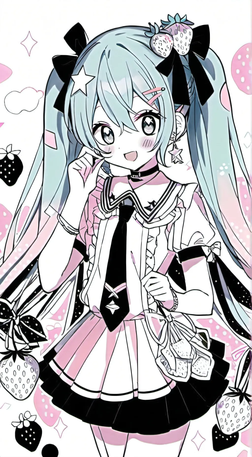 ai character: {Hatsuna miku} background