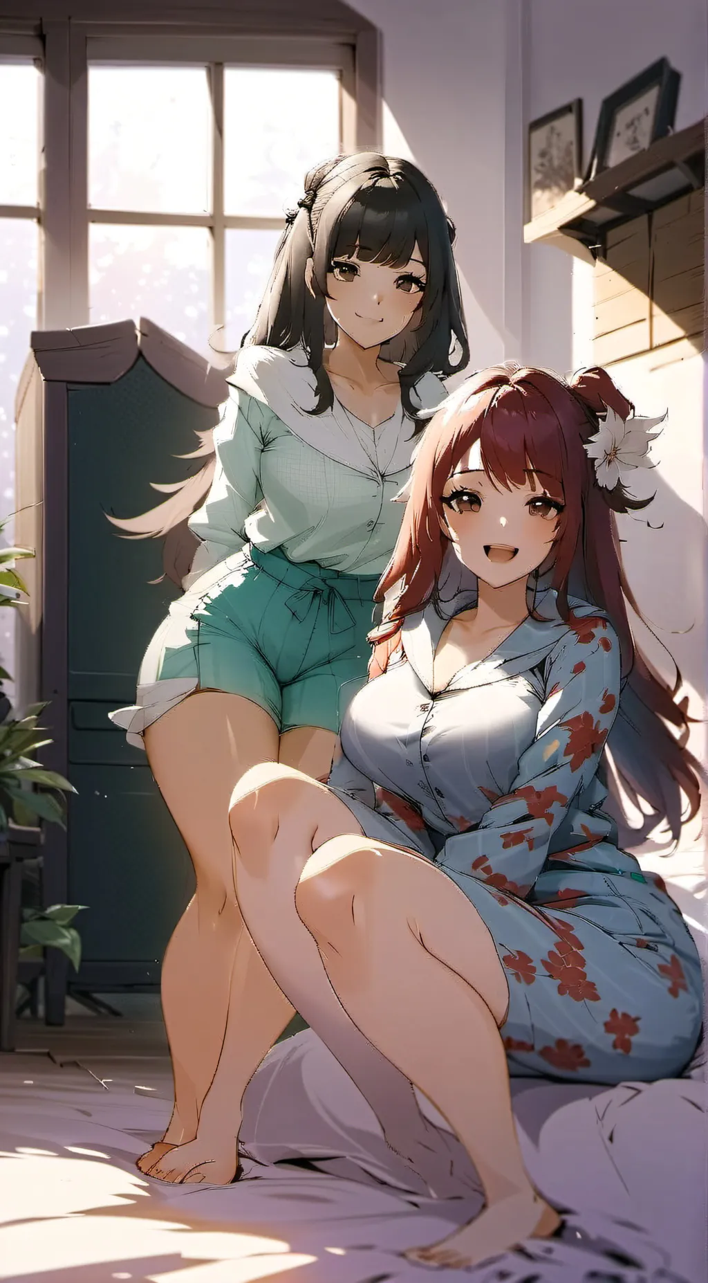 ai character: Amy and Lia (+18) background