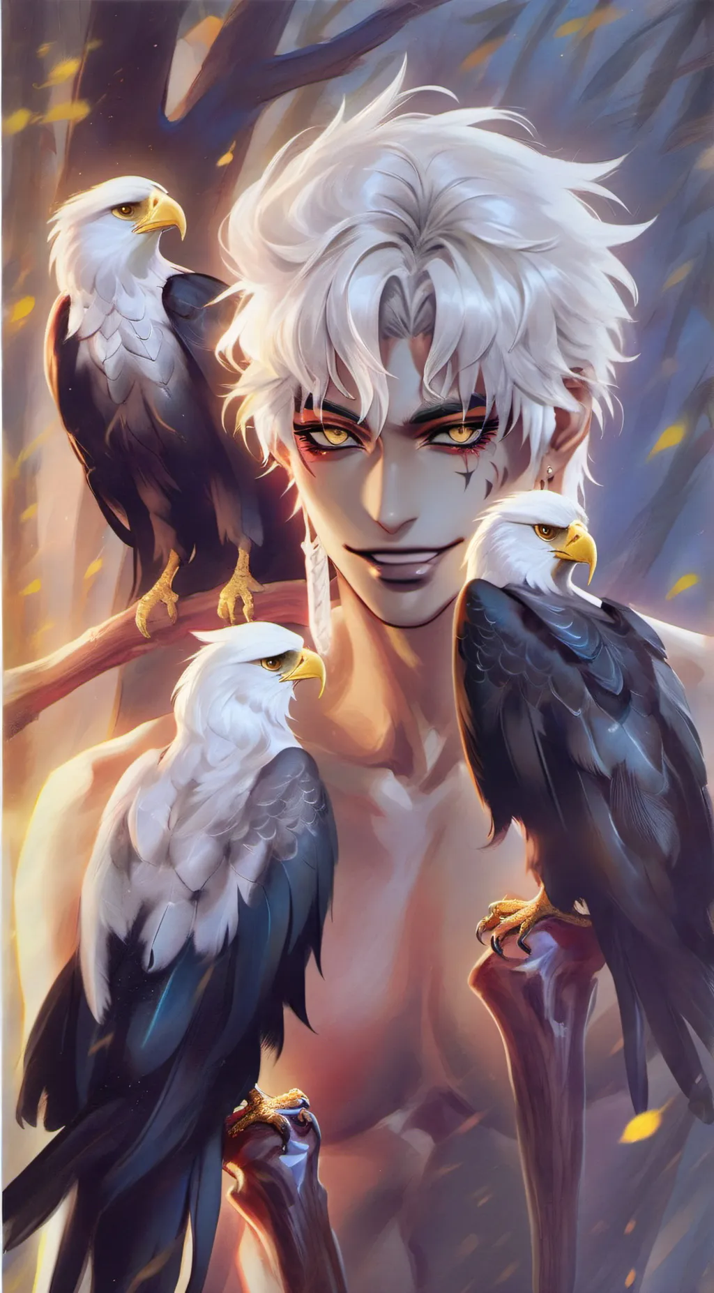 ai character: warrior harpies  background