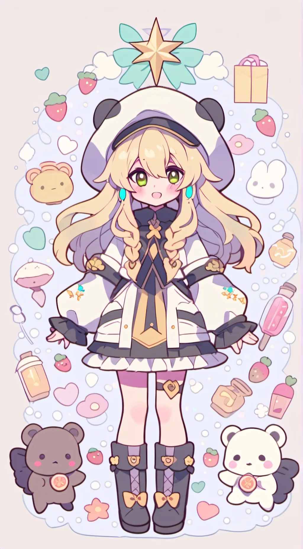 ai character: ally  background