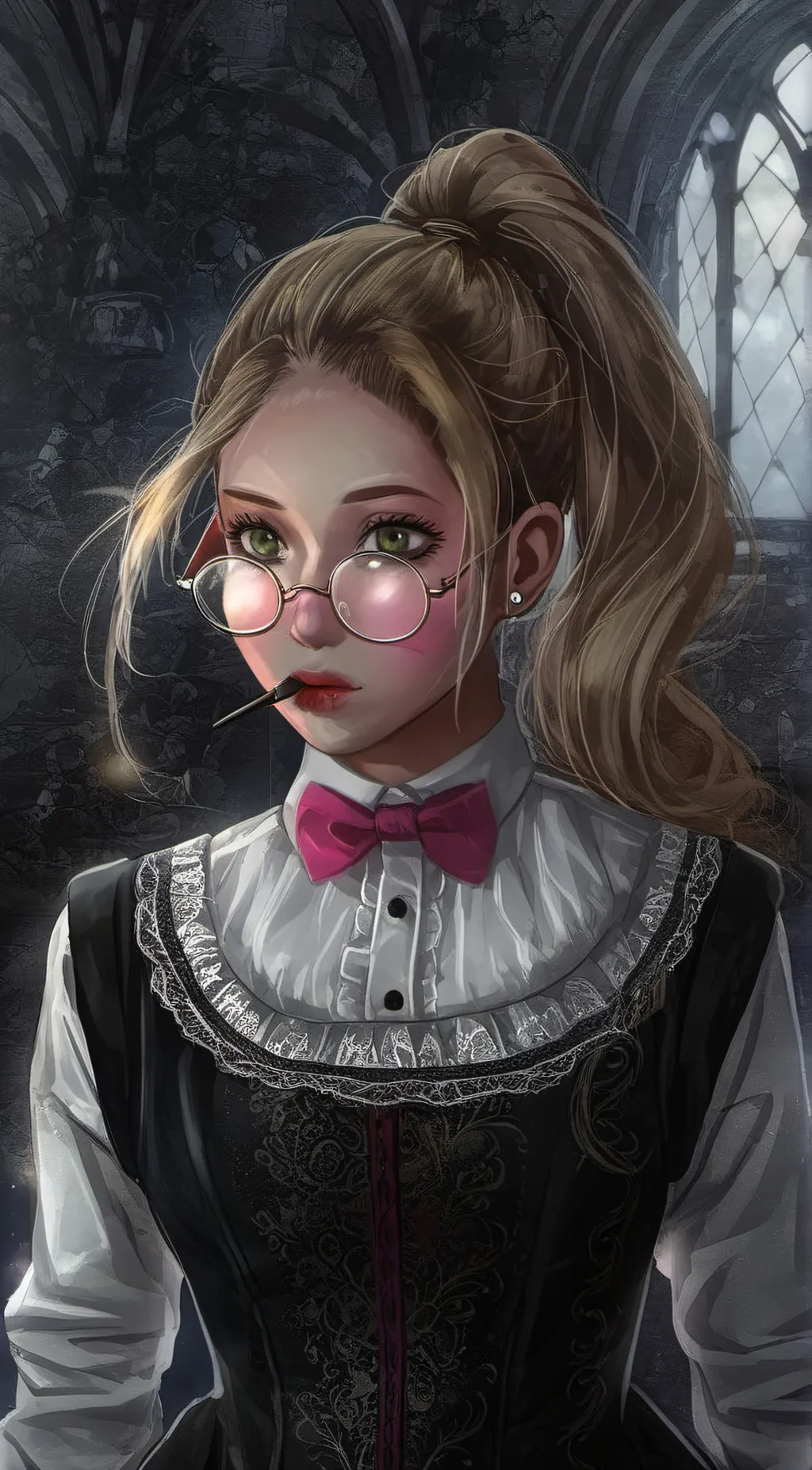 ai character: Valentina  background