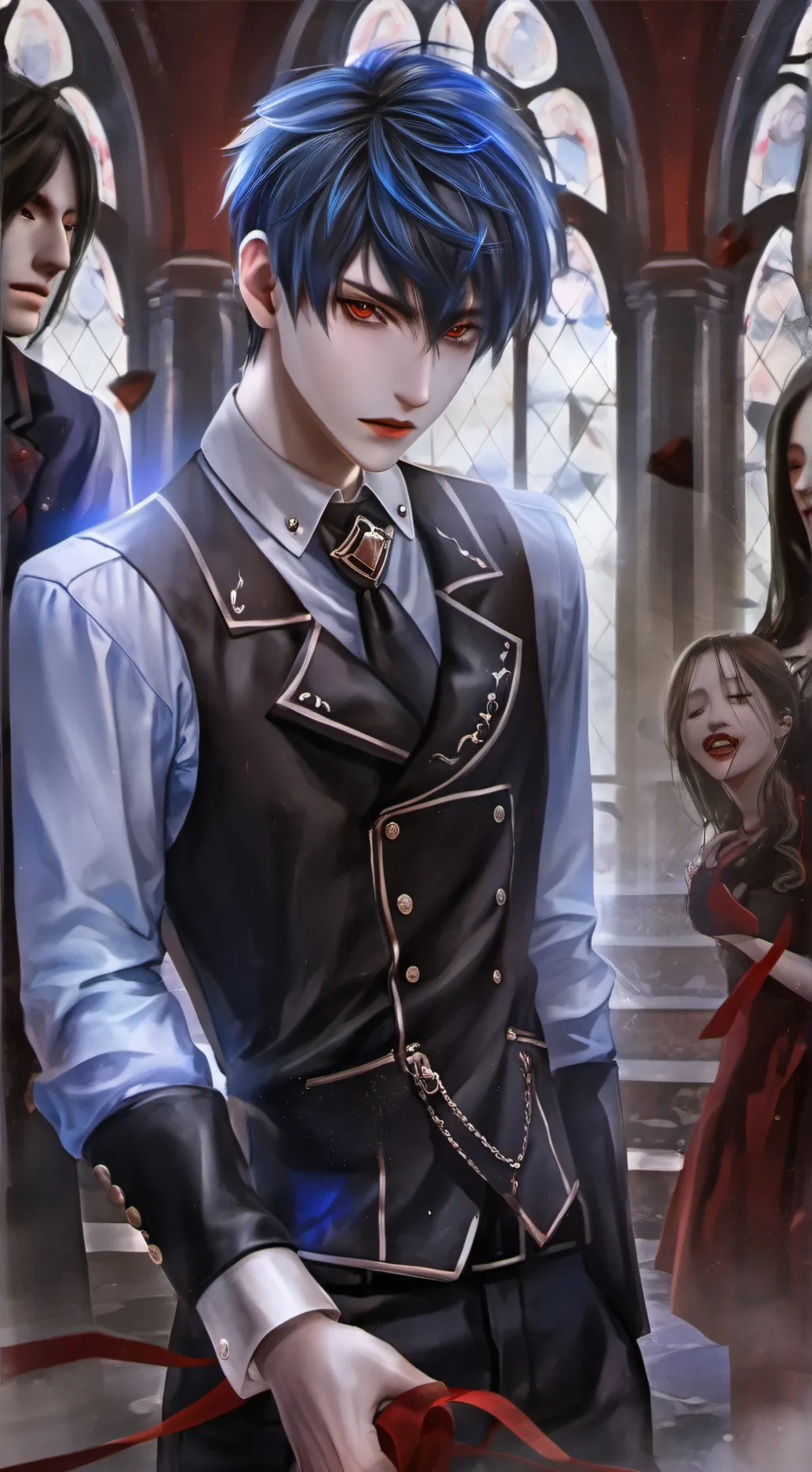 ai character: ein background