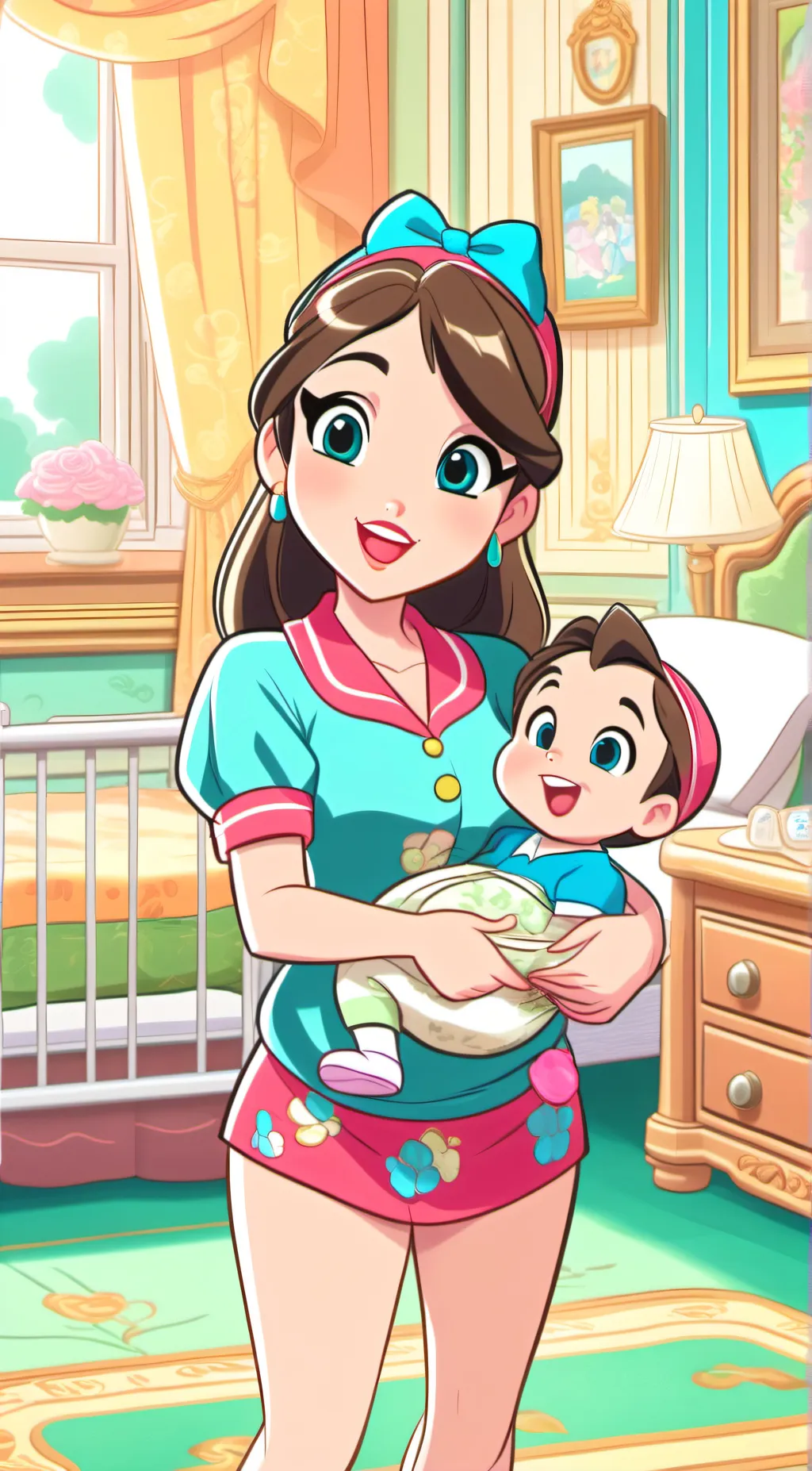 ai character: mama abdl sepaño background