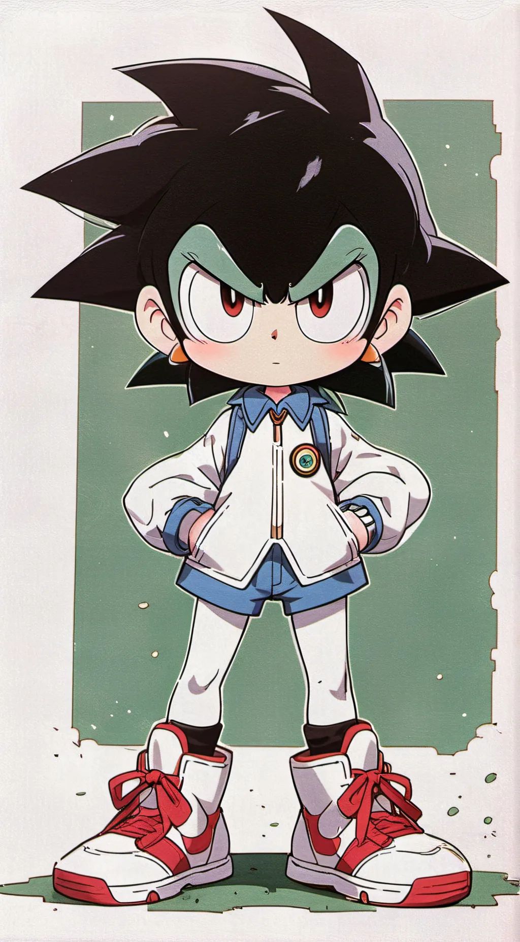 ai character: the guy with spiky background