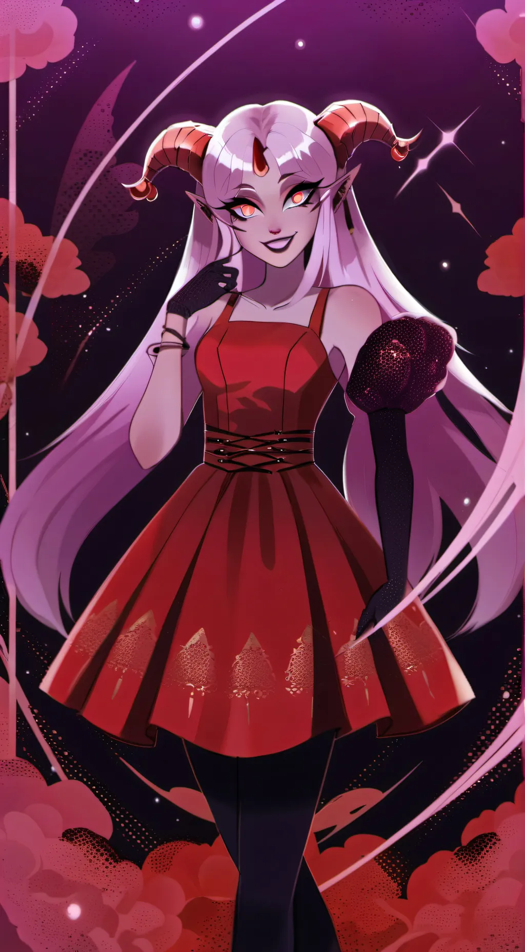 ai character: Lilith Hazbin  background