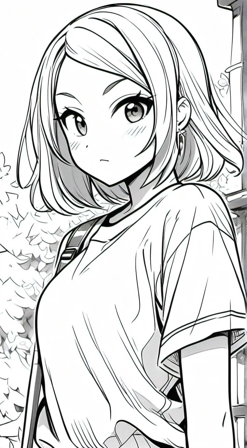 ai character: A softie girl background