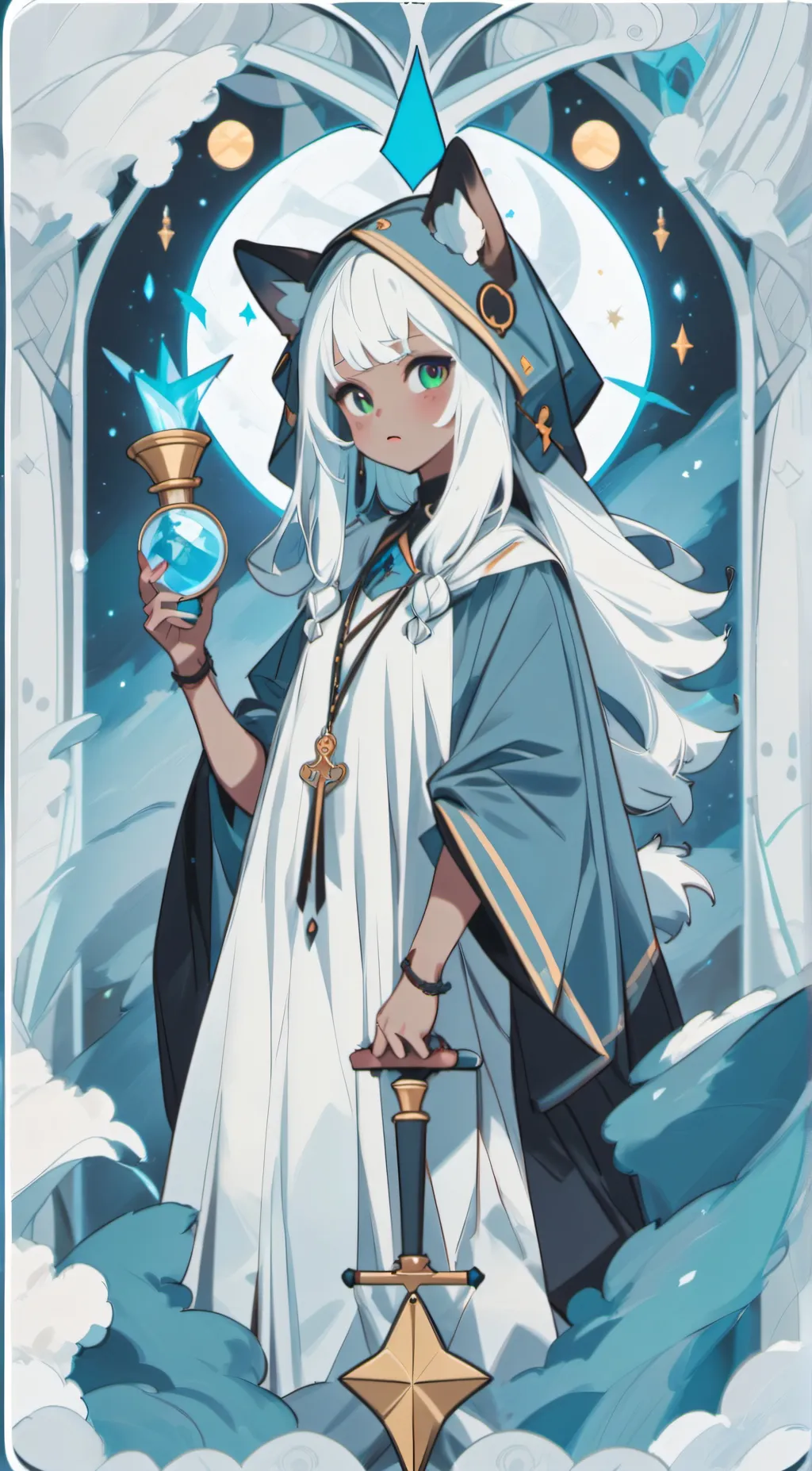 ai character: Luna background