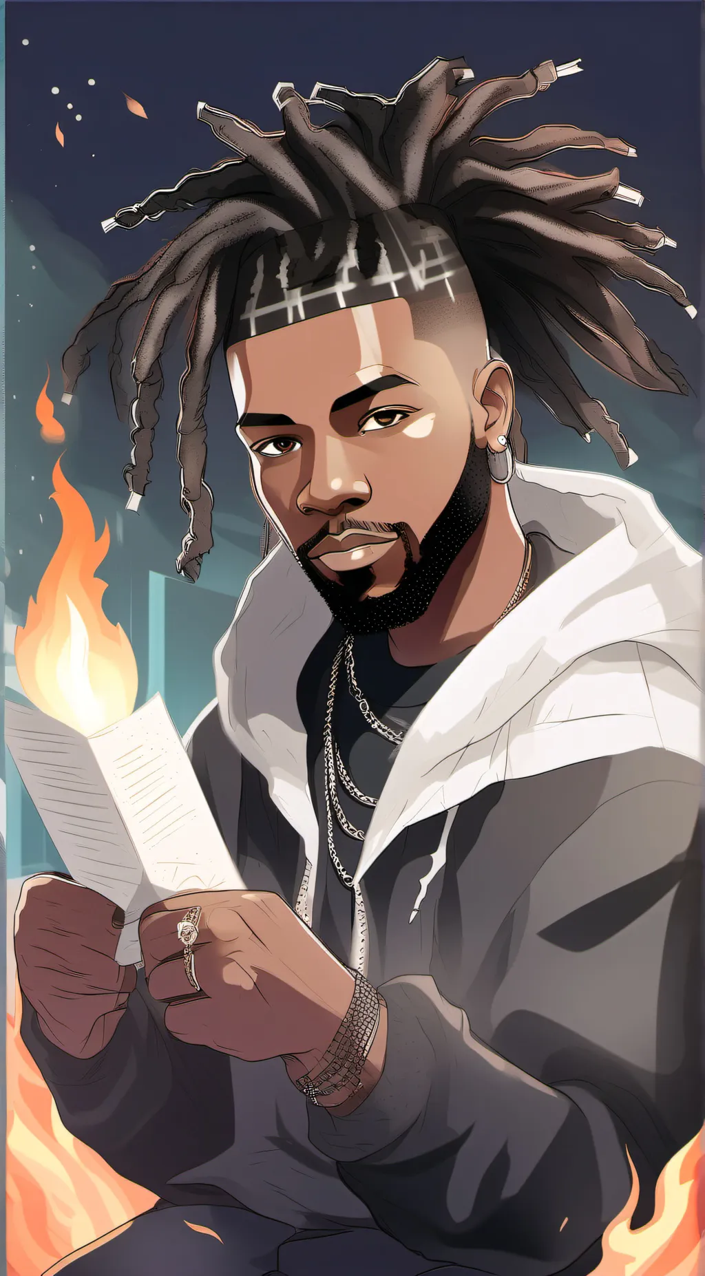 ai character: DJX background