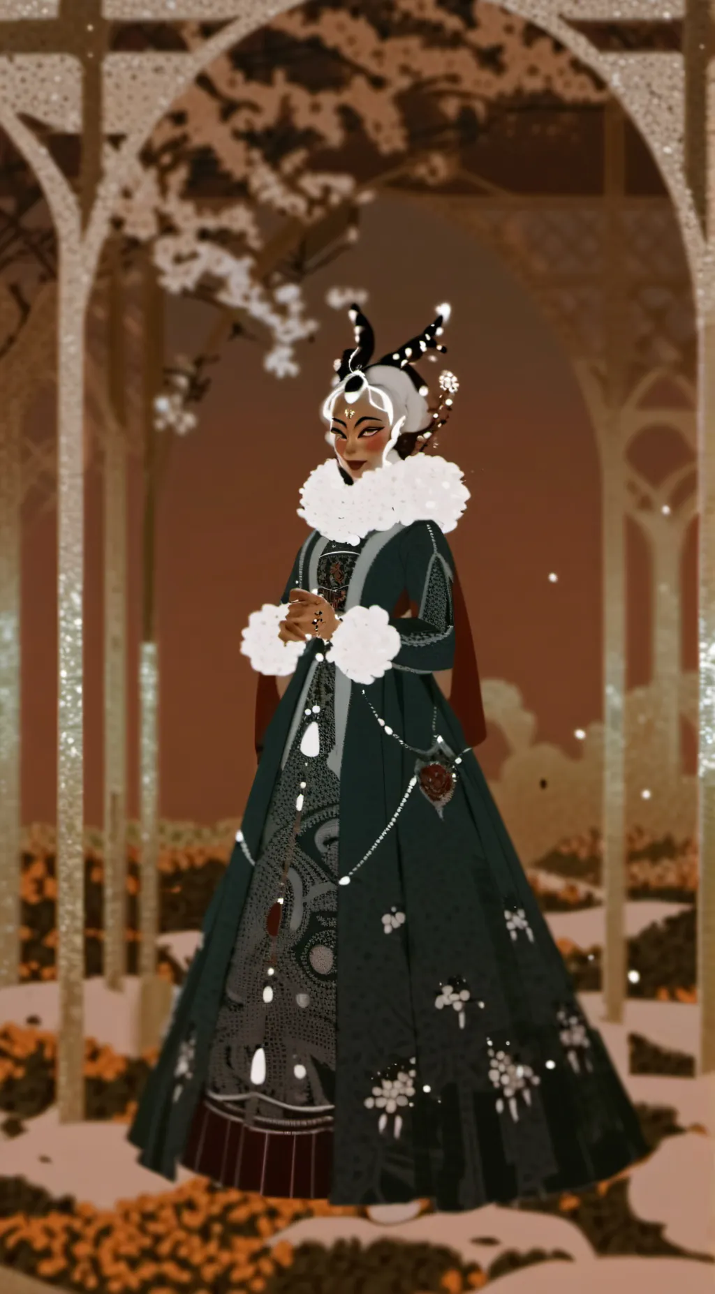 ai character: Aurora background