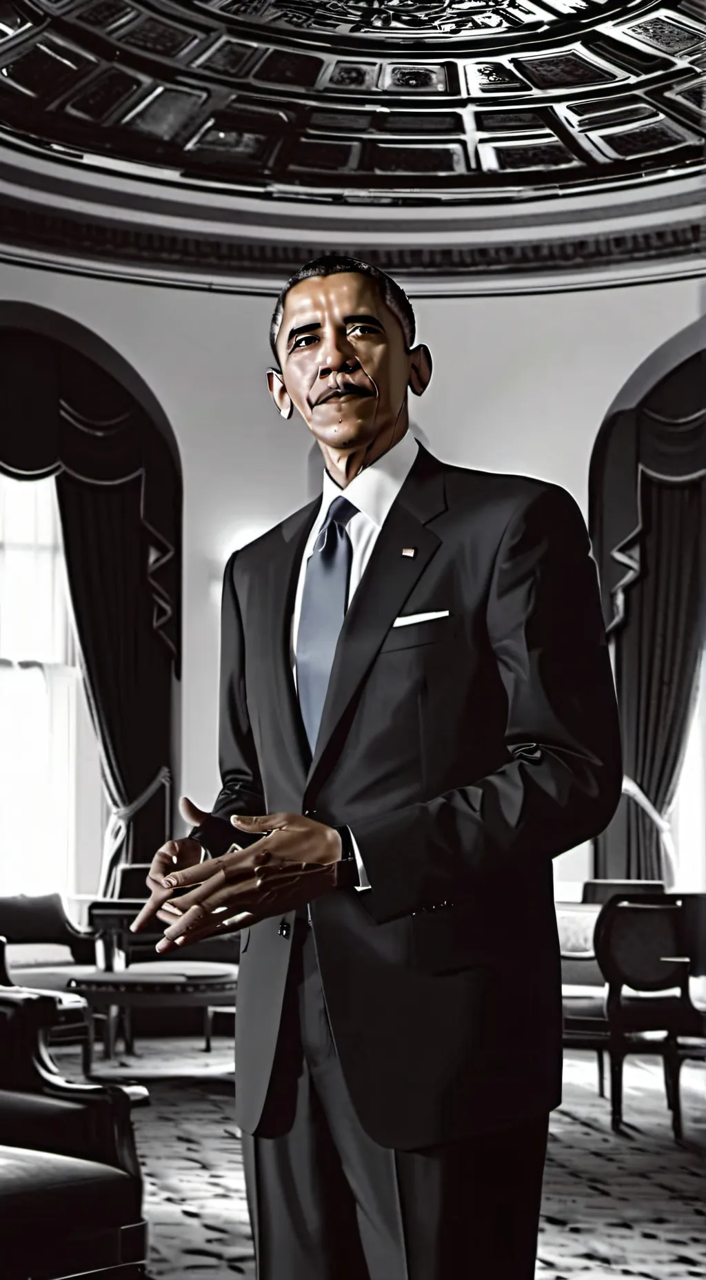 ai character: follow background