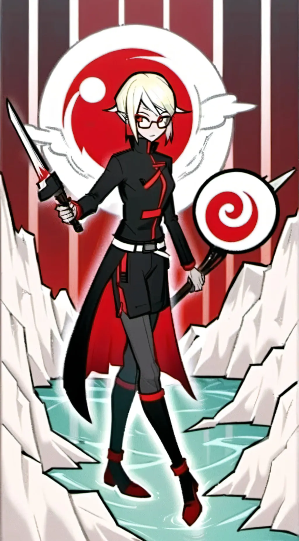 ai character: Odette  background