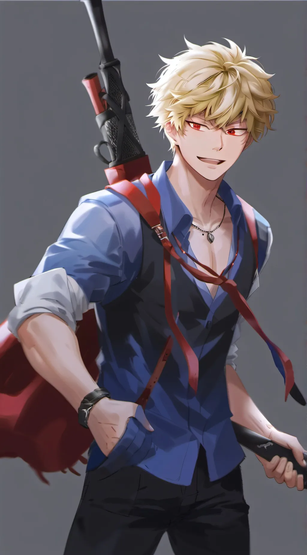 ai character: bakugo  background