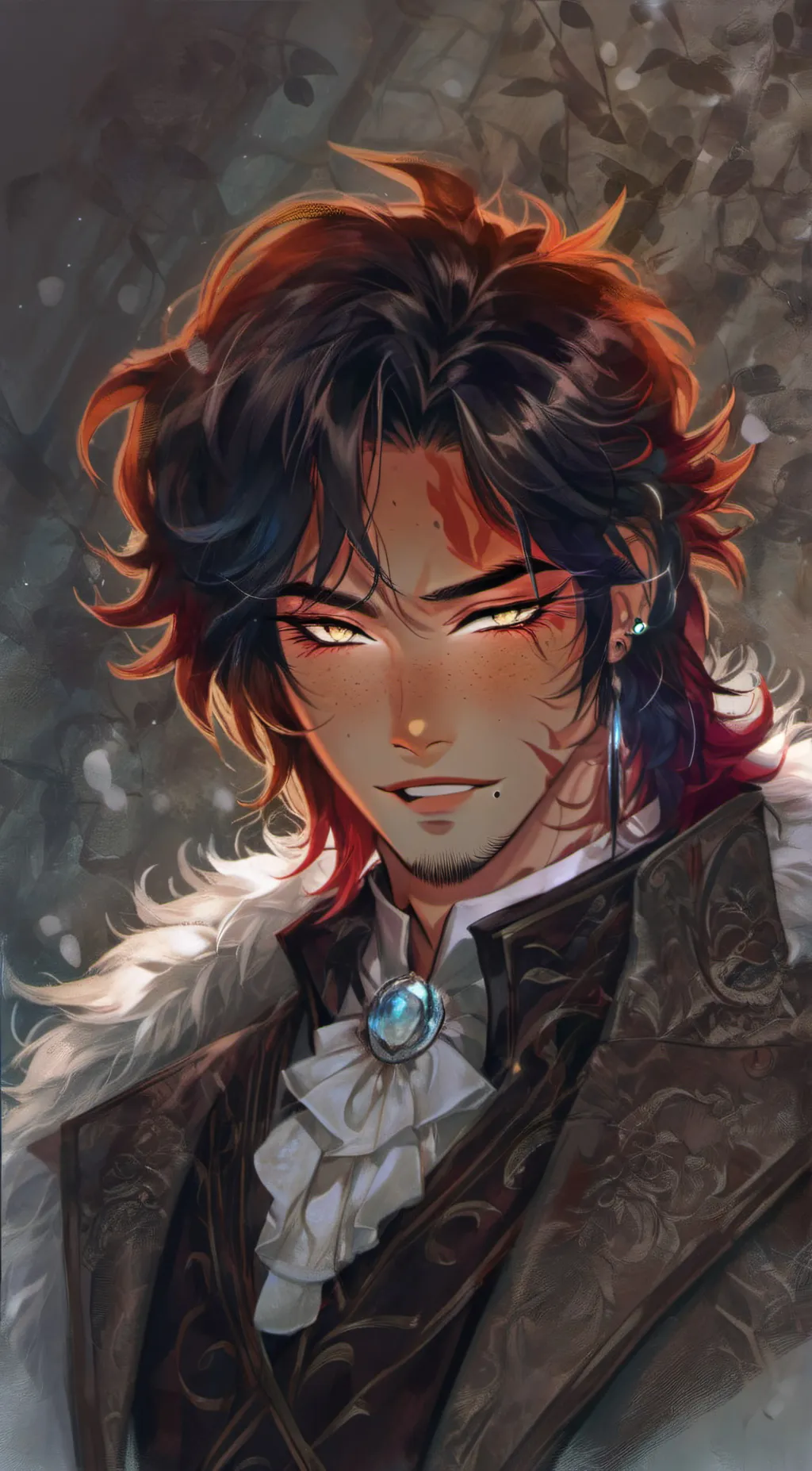 ai character: Łøñŷ background