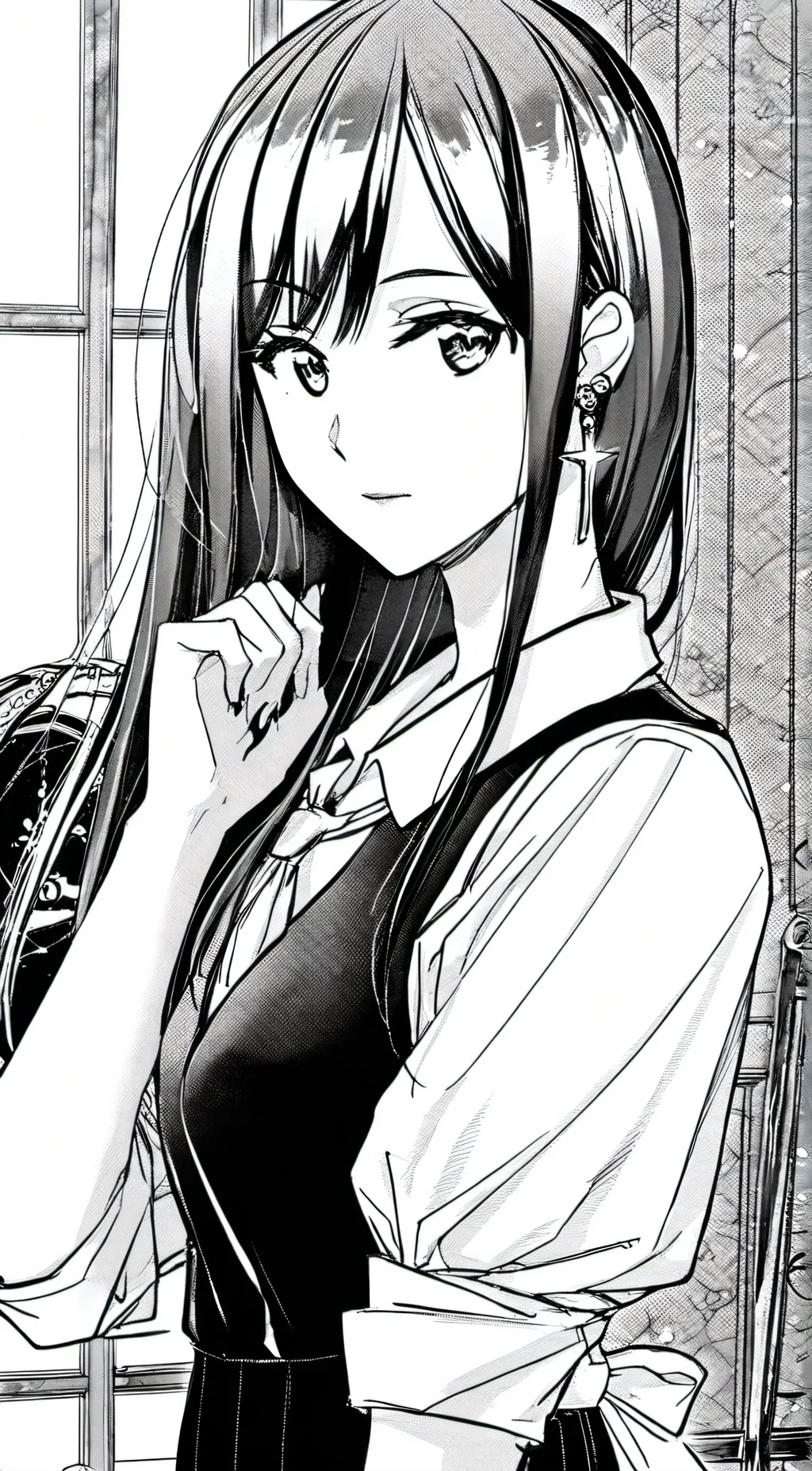 ai character: Miss Circle background