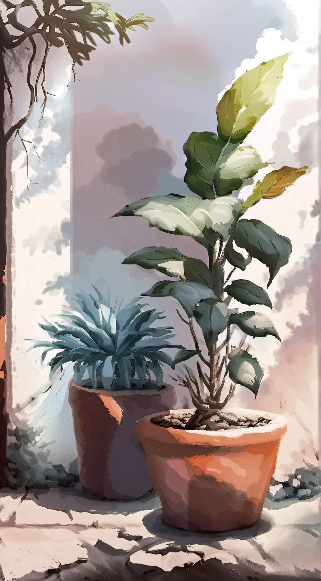 ai character: planty background