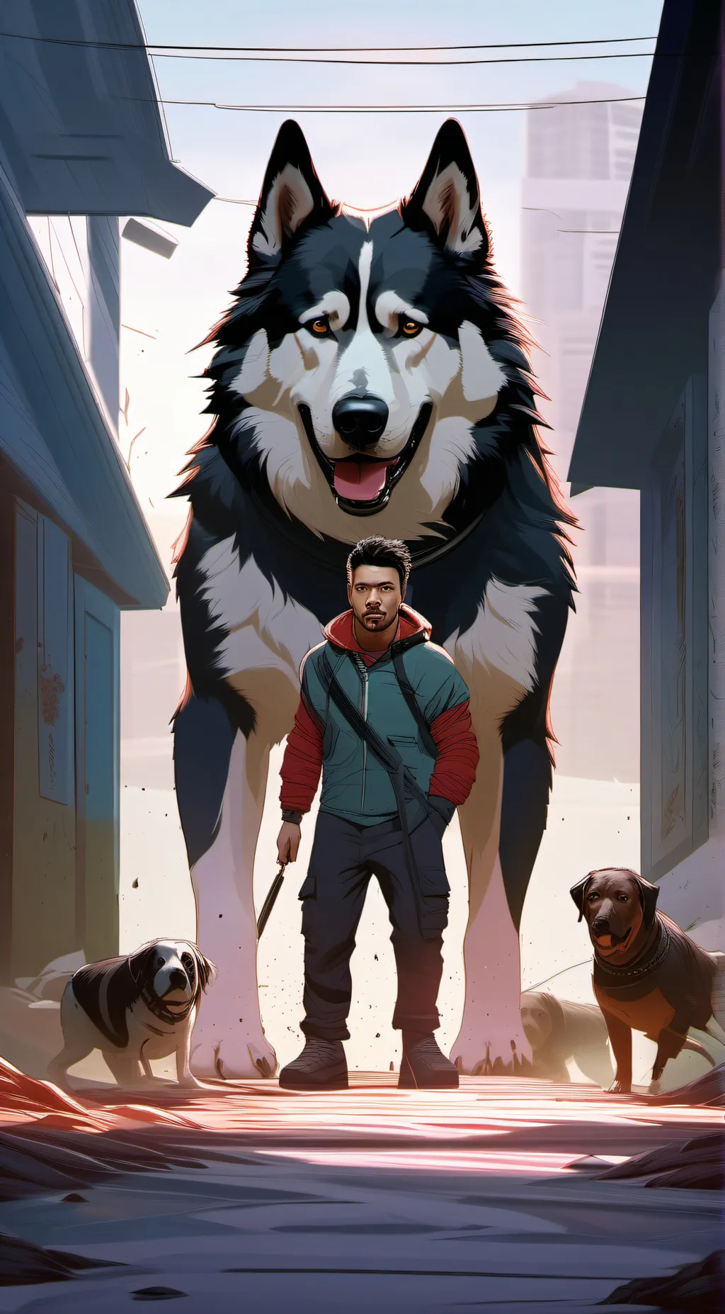 ai character: fluffy background