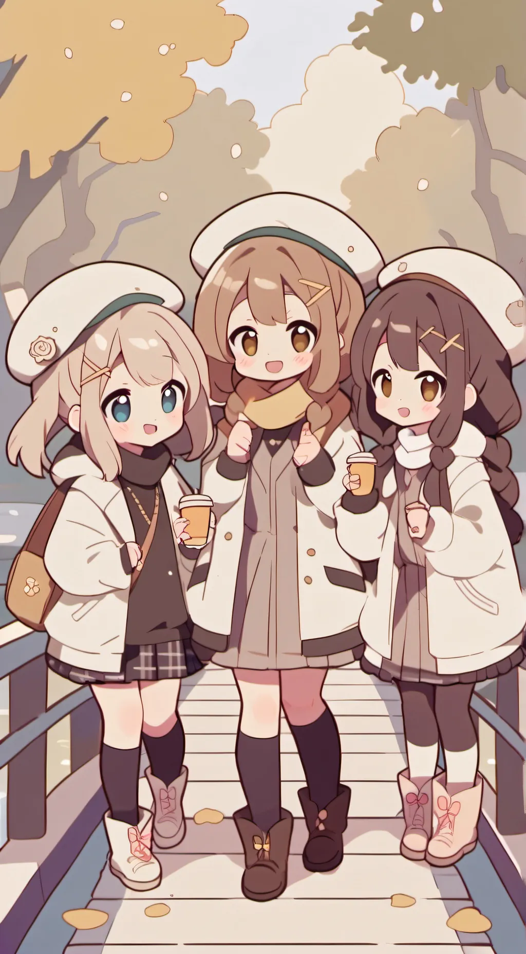 ai character: Bella,Violet,Ava background