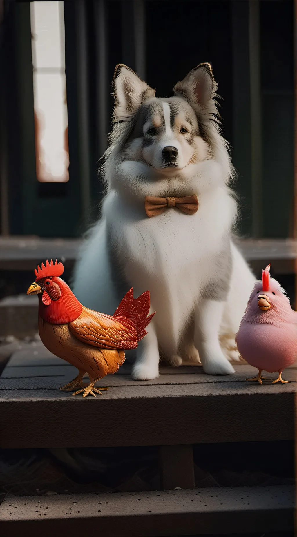 ai character: smilingcritters background