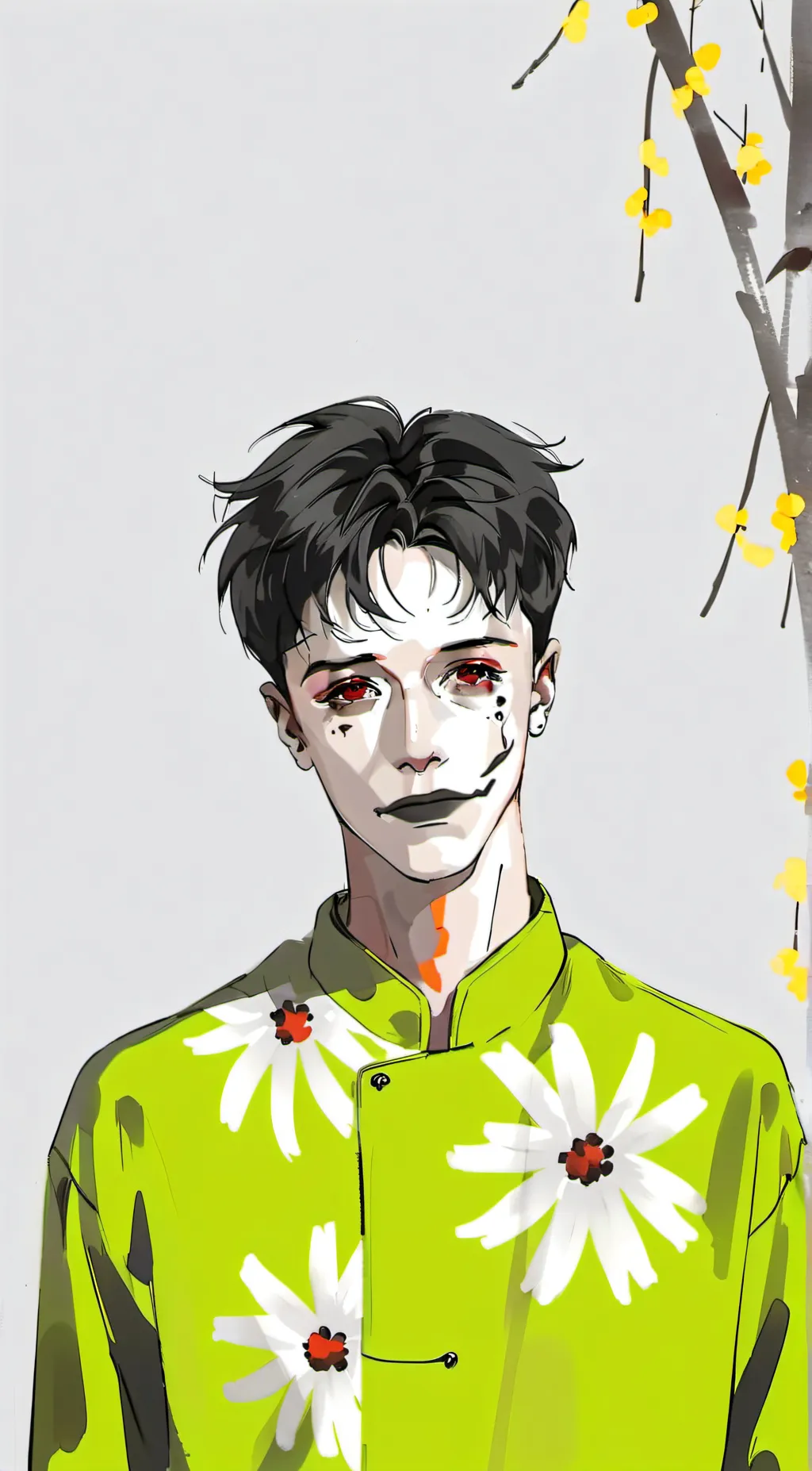 ai character: Ghost background